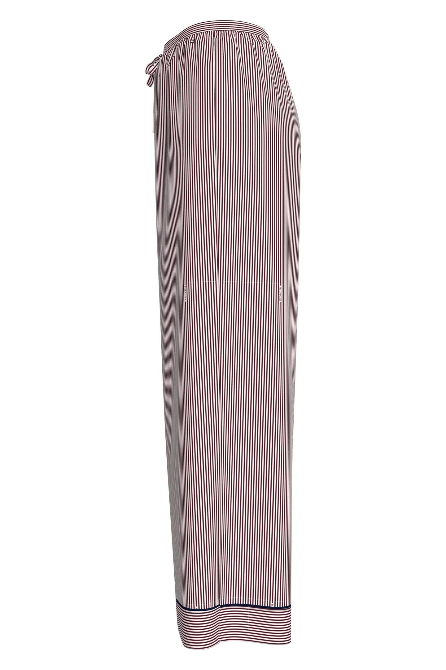 PRINT VISCOSE PANT MONOTYPE ITHACA STRIPE DEEP ROUGE 4