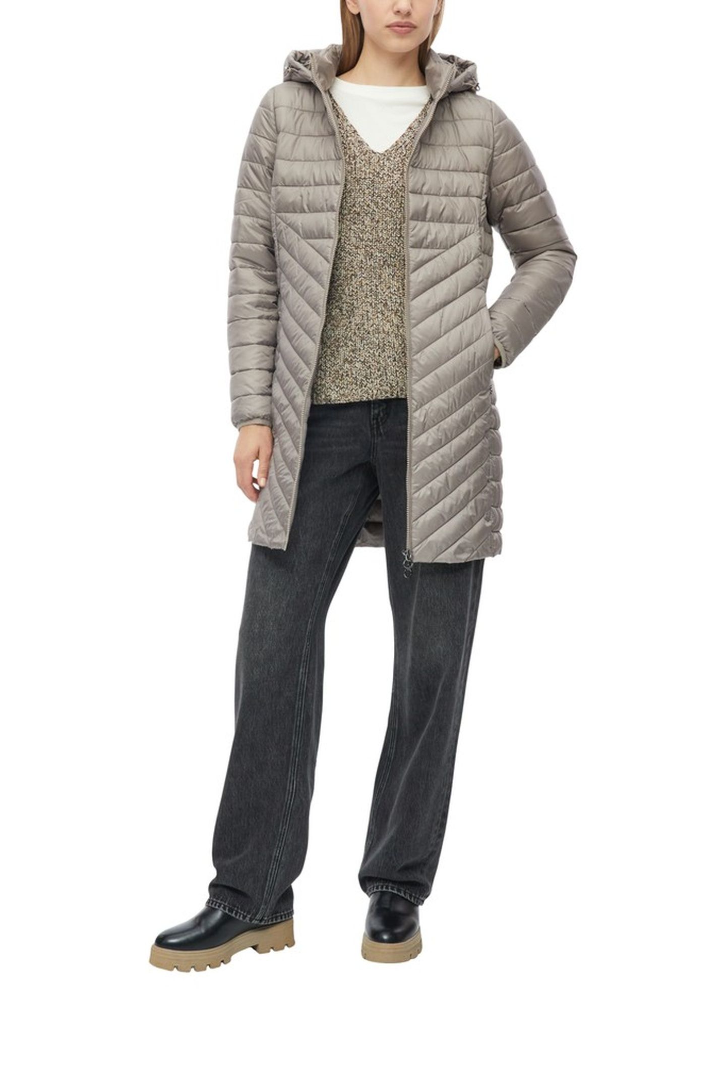 S.OLIVER JACKETS OUTDOOR GREY/BLACK 2