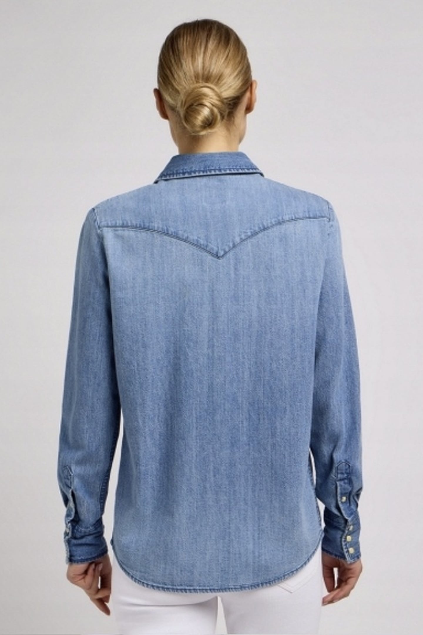 REGULAR WESTERN SHIRT MT RANGE REGULAR DENIM BLUE 2