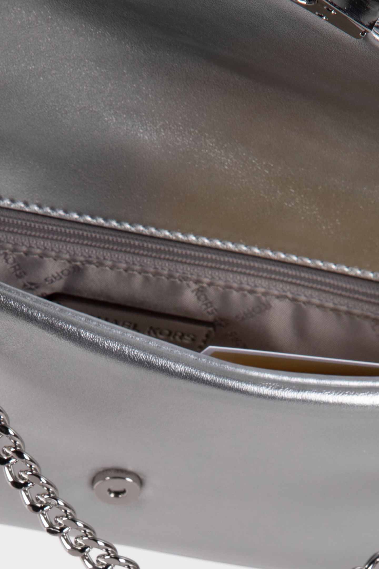 SMALL CONVERTIBLE POUCHETTE CROSSBODY SILVER 5