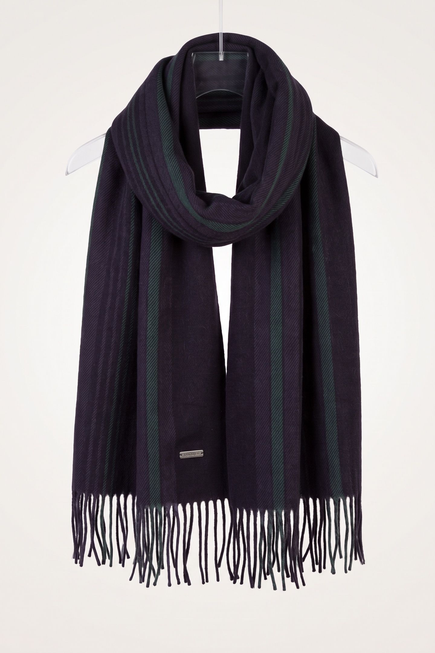 PRINTED WEAVE SCARF BLACK 3