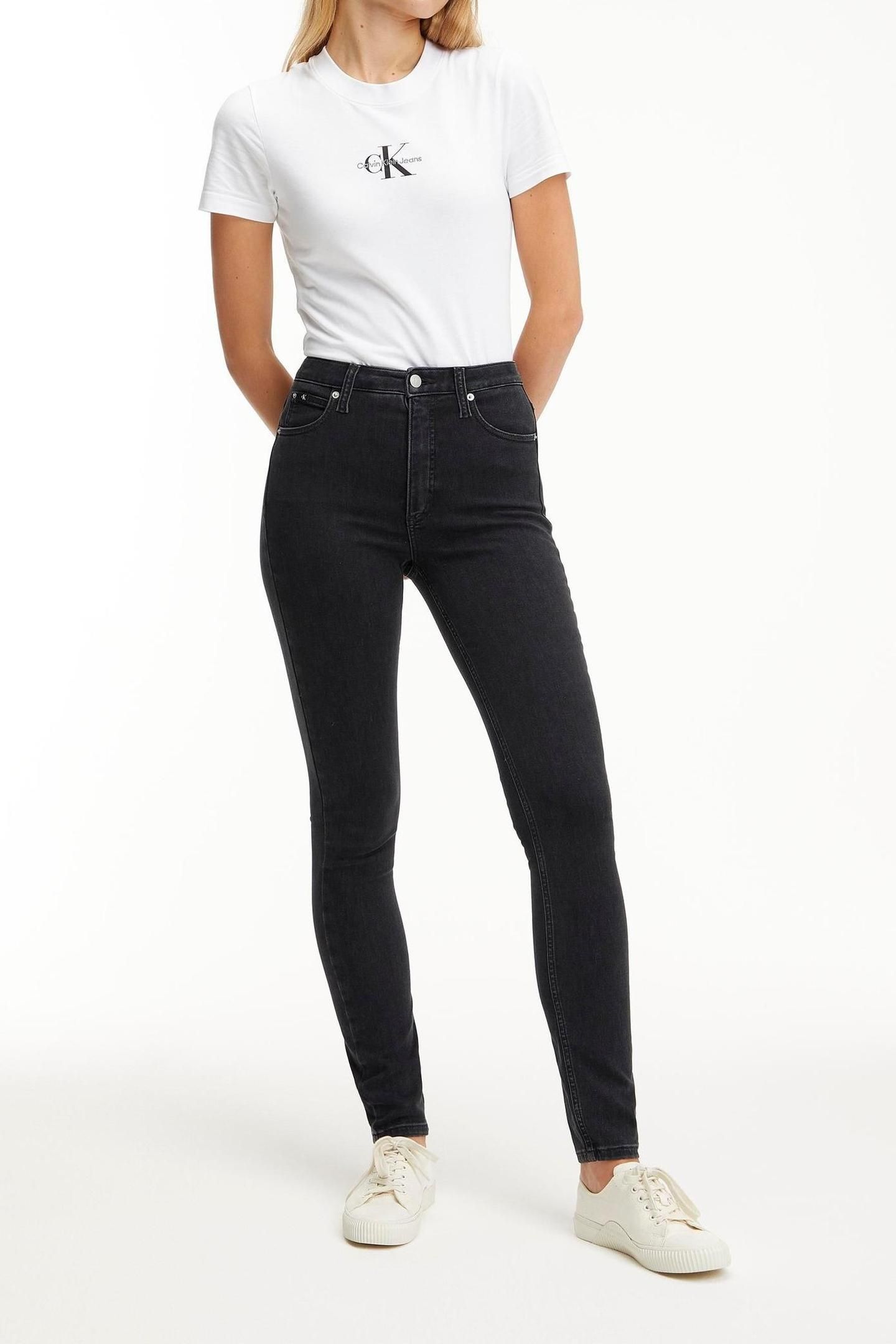HIGH RISE SKINNY DENIM BLACK 1