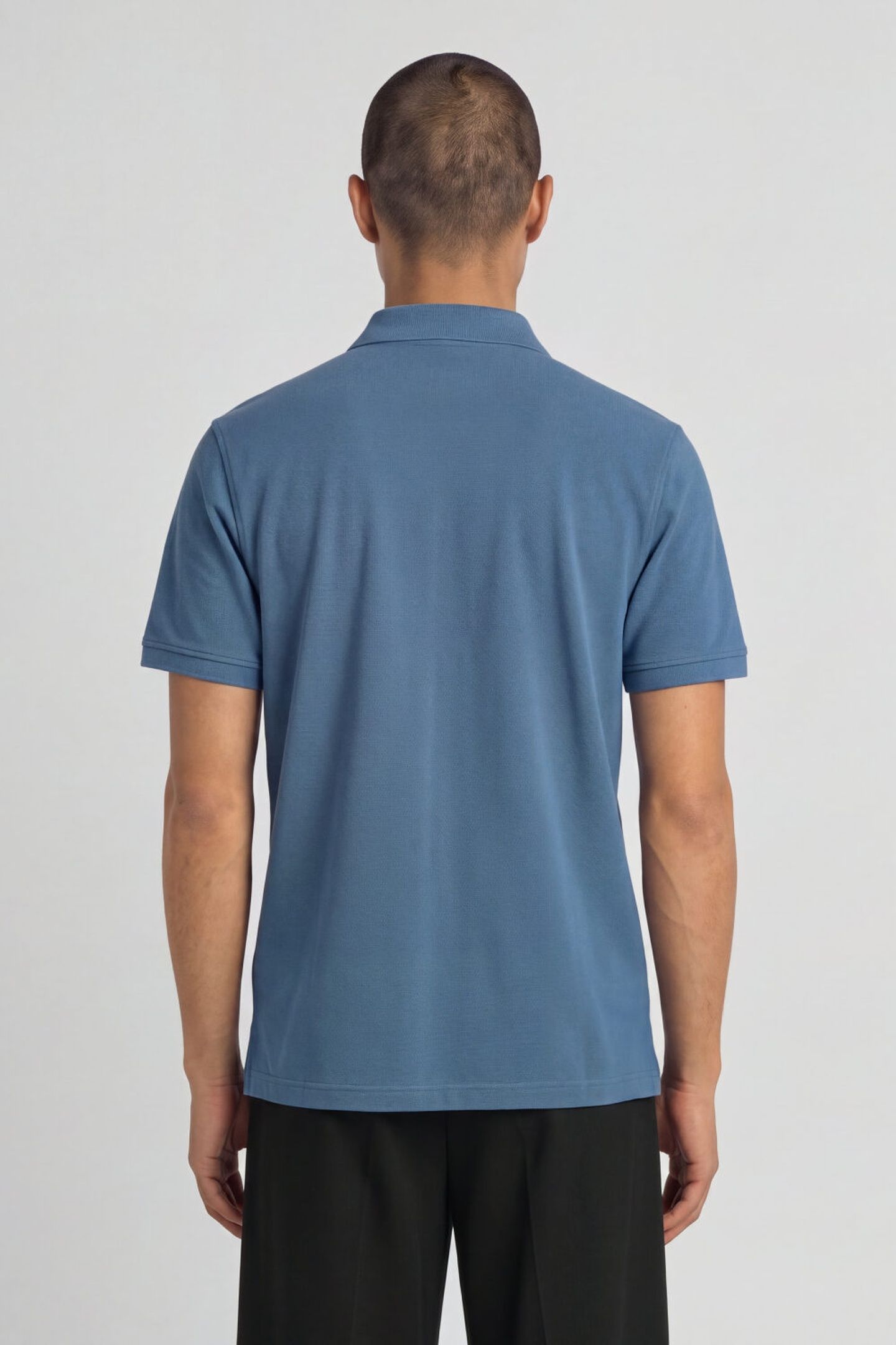 PLAIN POLO SHIRT OCEAN SKY 2