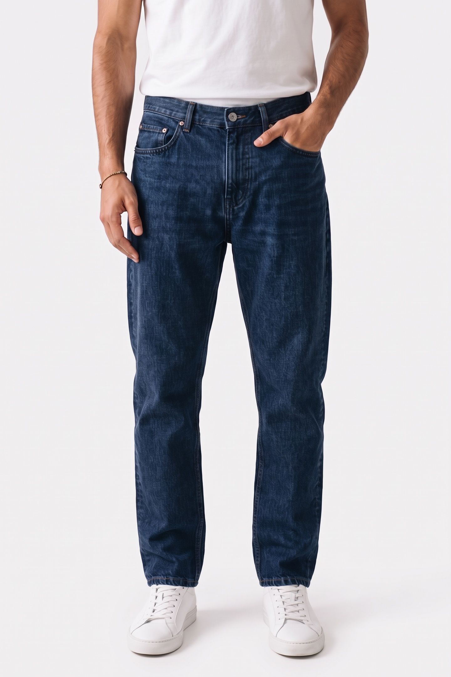 UNISEX SMALL NEW STANDARD WASHED INDIGO 3