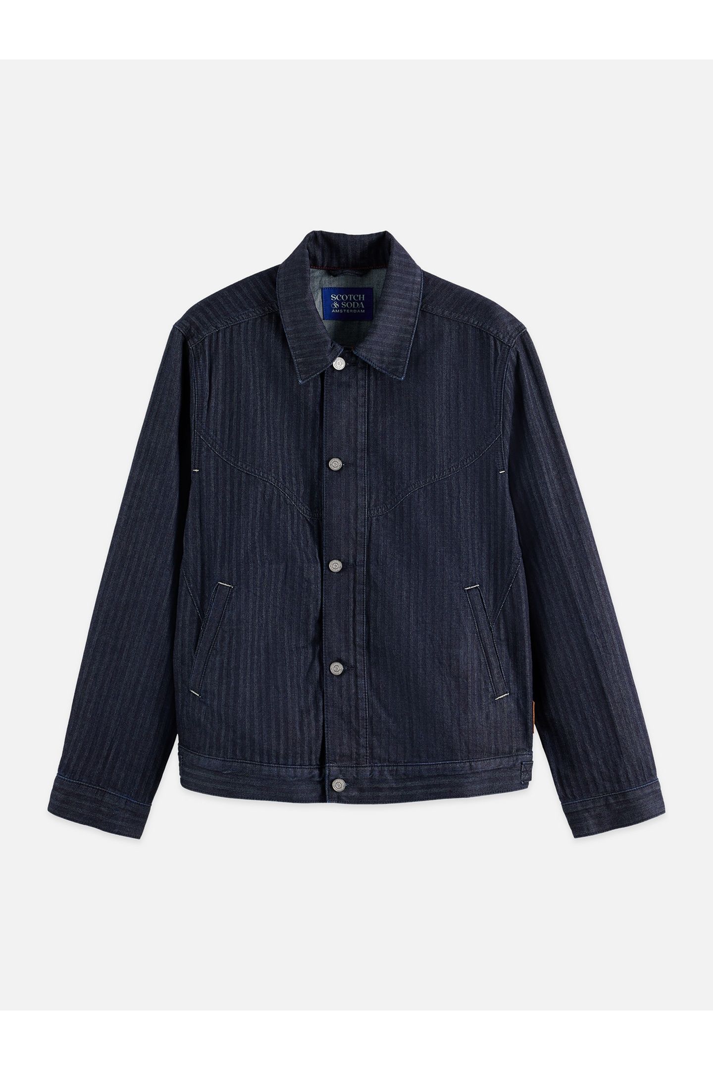 TRUCKER JACKET WITH WESTERN DETAILS NAVY 4