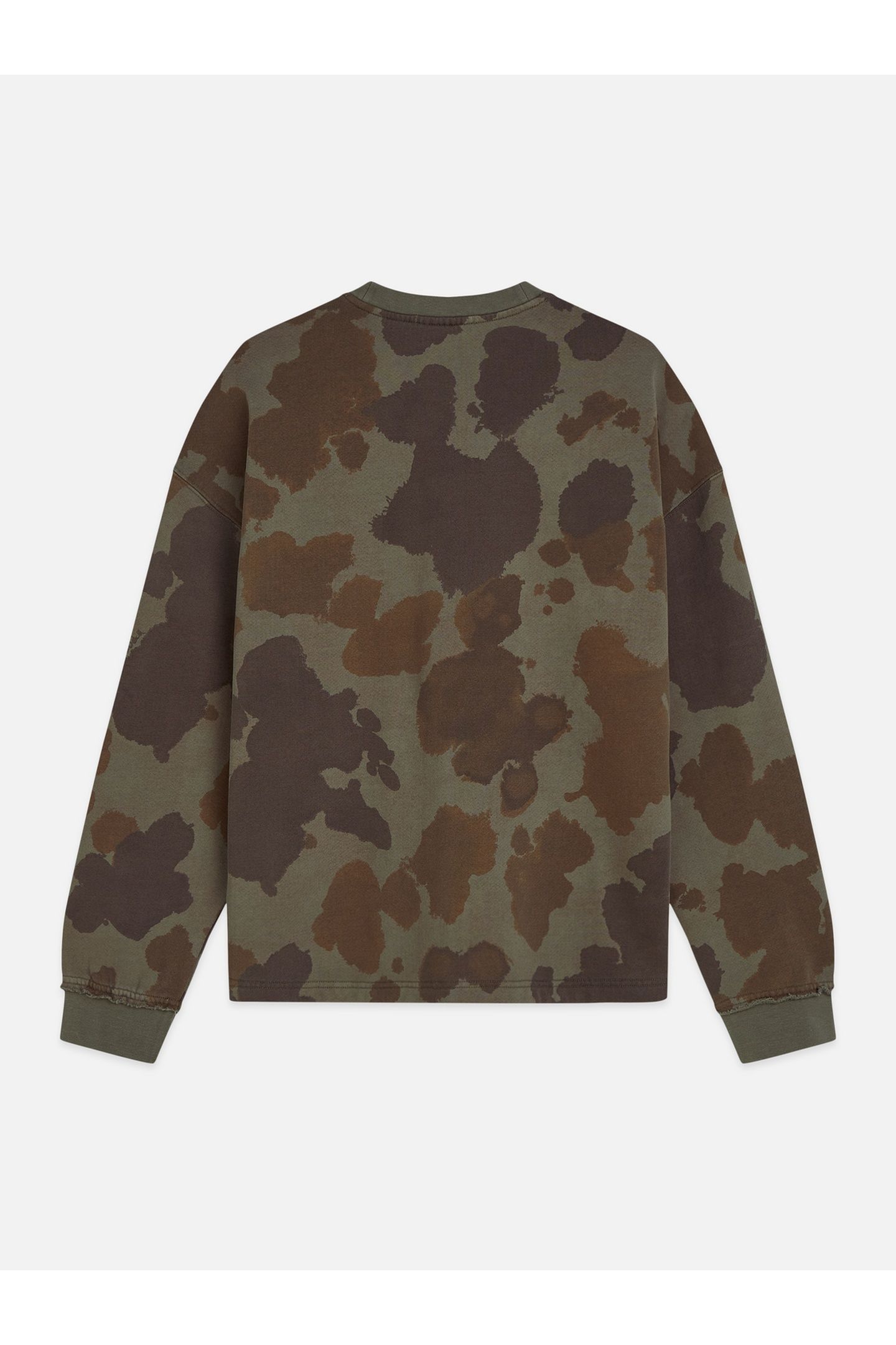 PRINTED OVERDYED LOOSEFIT SWEATSHIRT DARK BEIGE 5