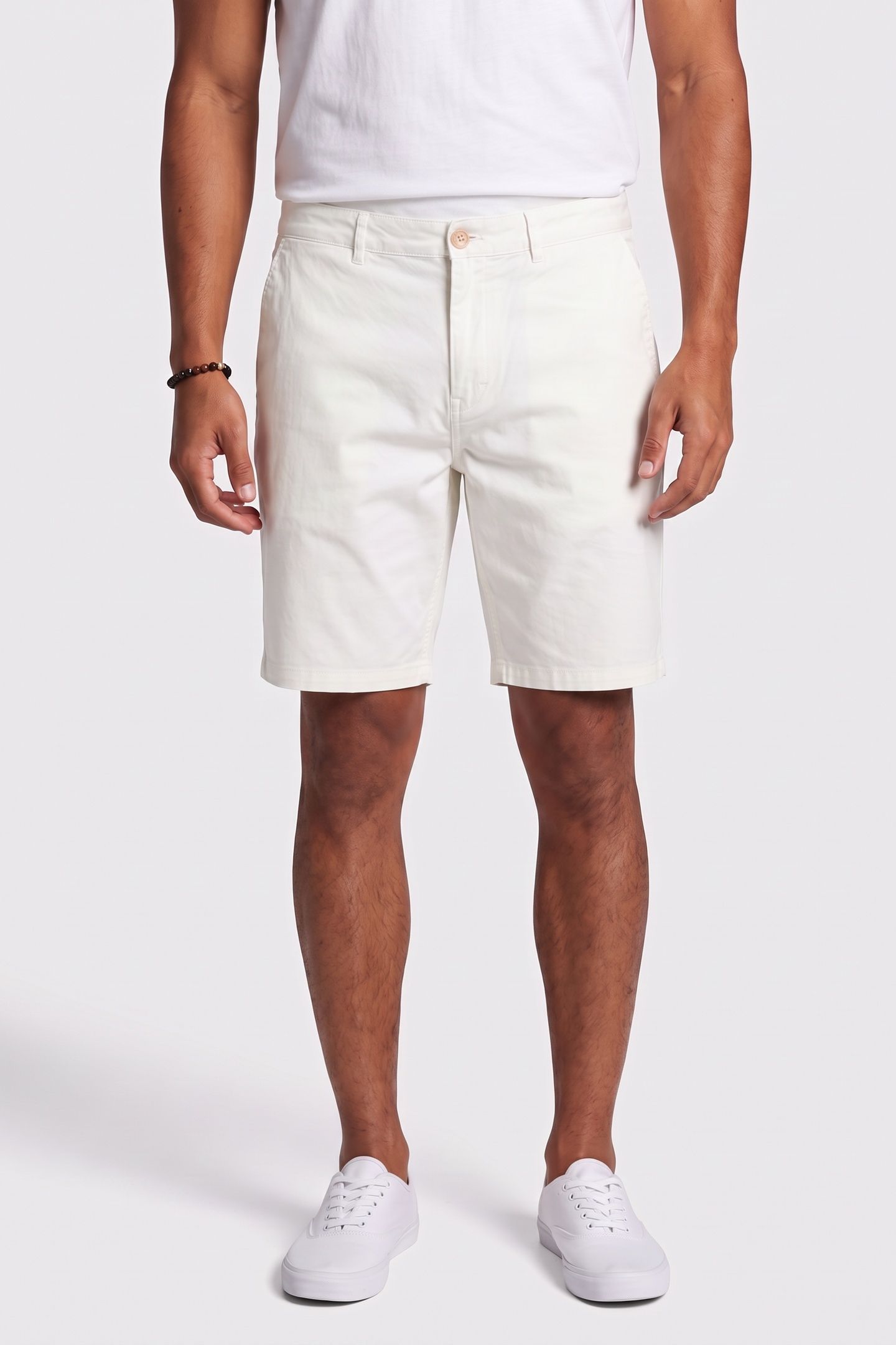 CORE STUART COTTON-BLEND TWILL REGULAR-FIT SHORT OFF WHITE 1