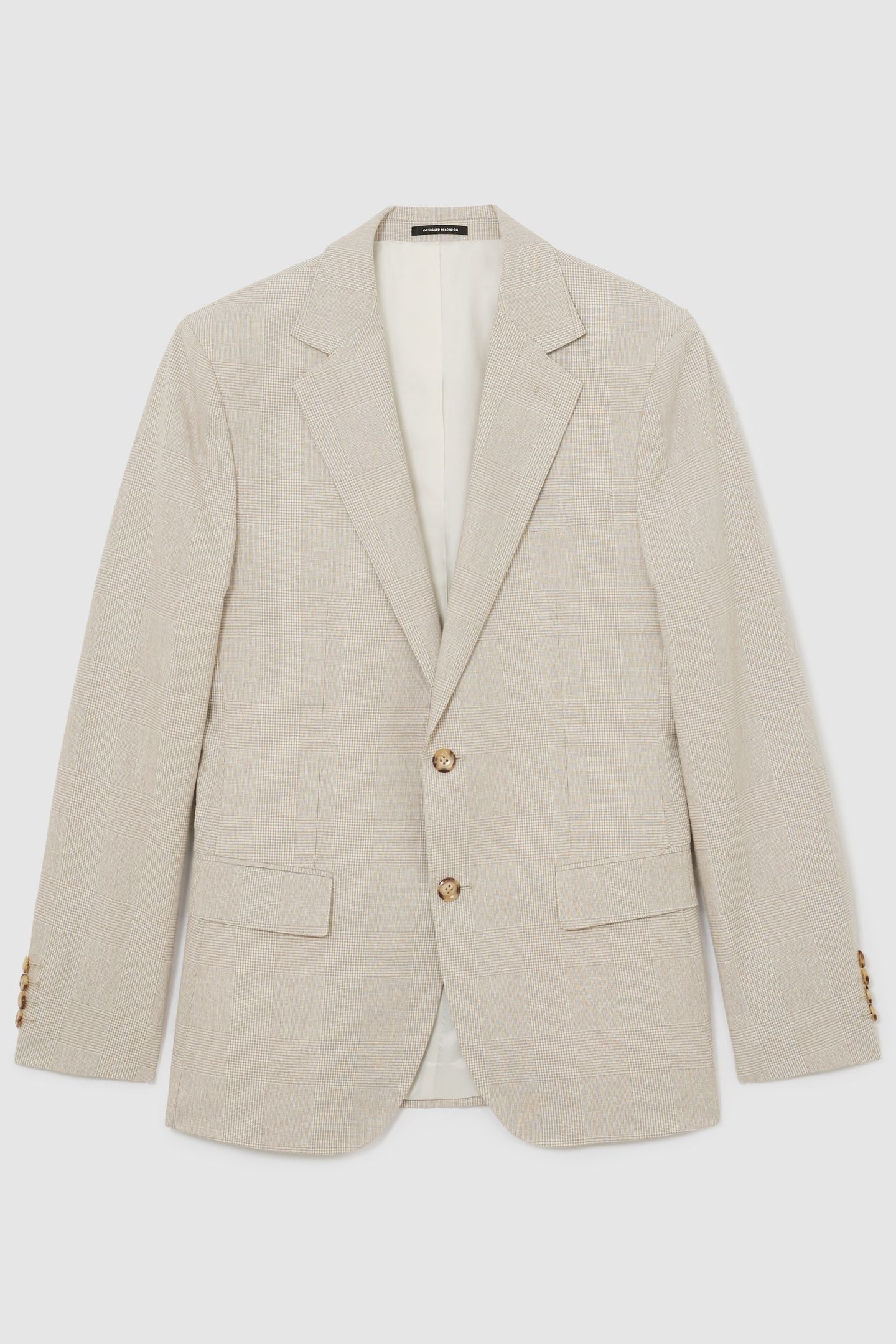 SB CHECK BLAZER OATMEAL BROWN 4