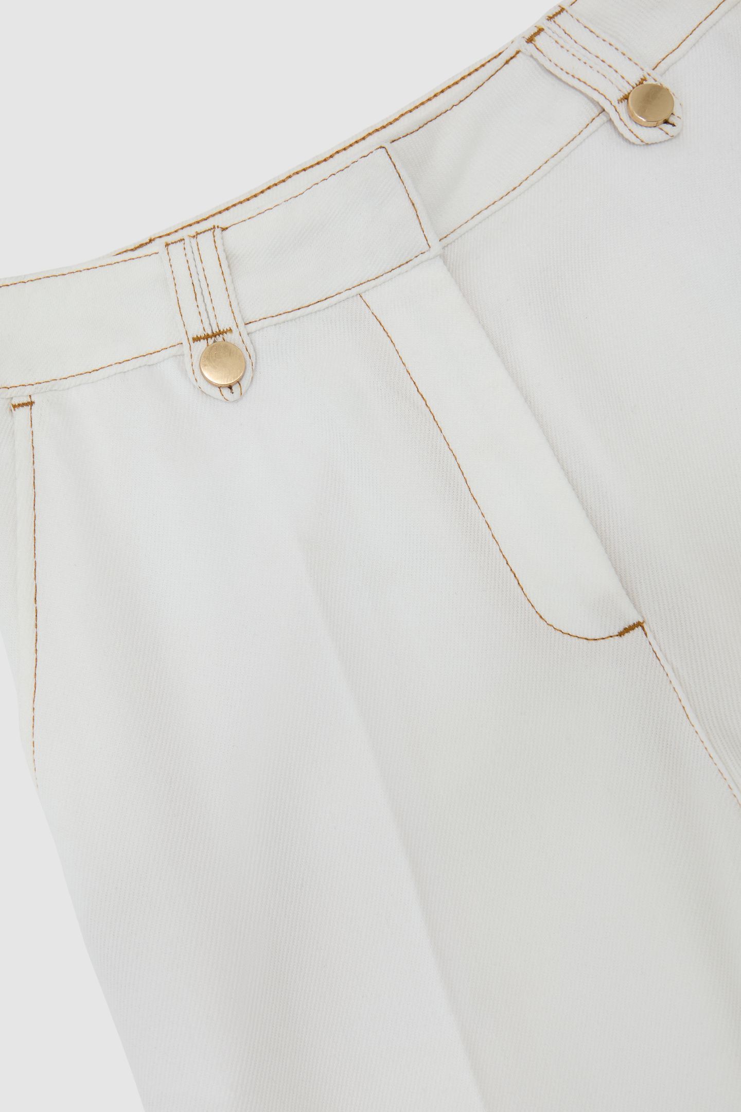 DETAIL WIDE LEG TROUSER WHITE 7