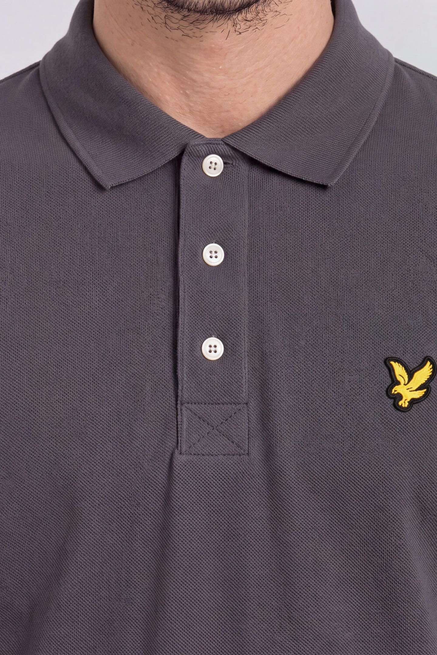 PLAIN POLO SHIRT CHARCOAL 5
