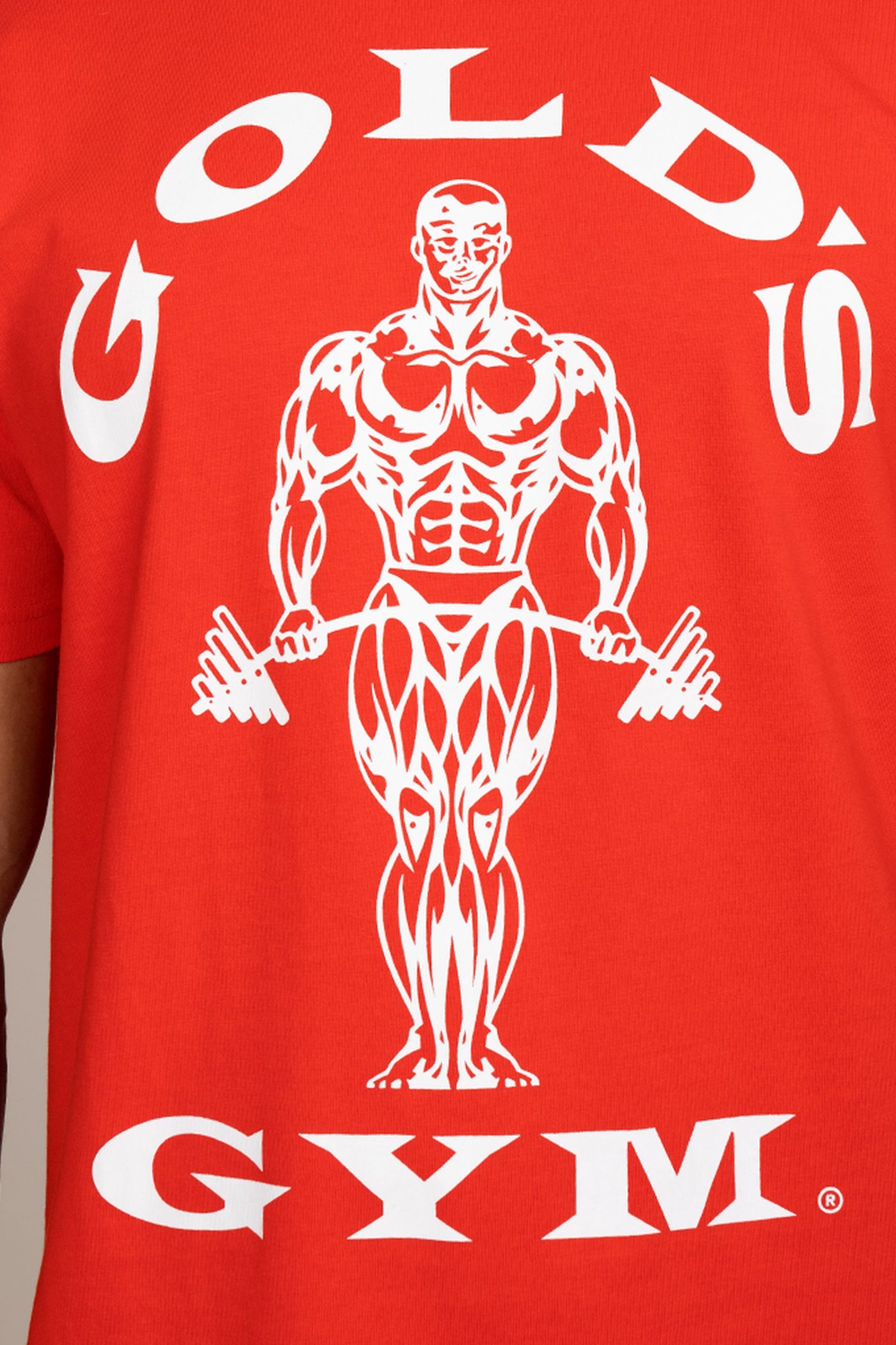 MUSCLE JOE CREW NECK TEE RED 5