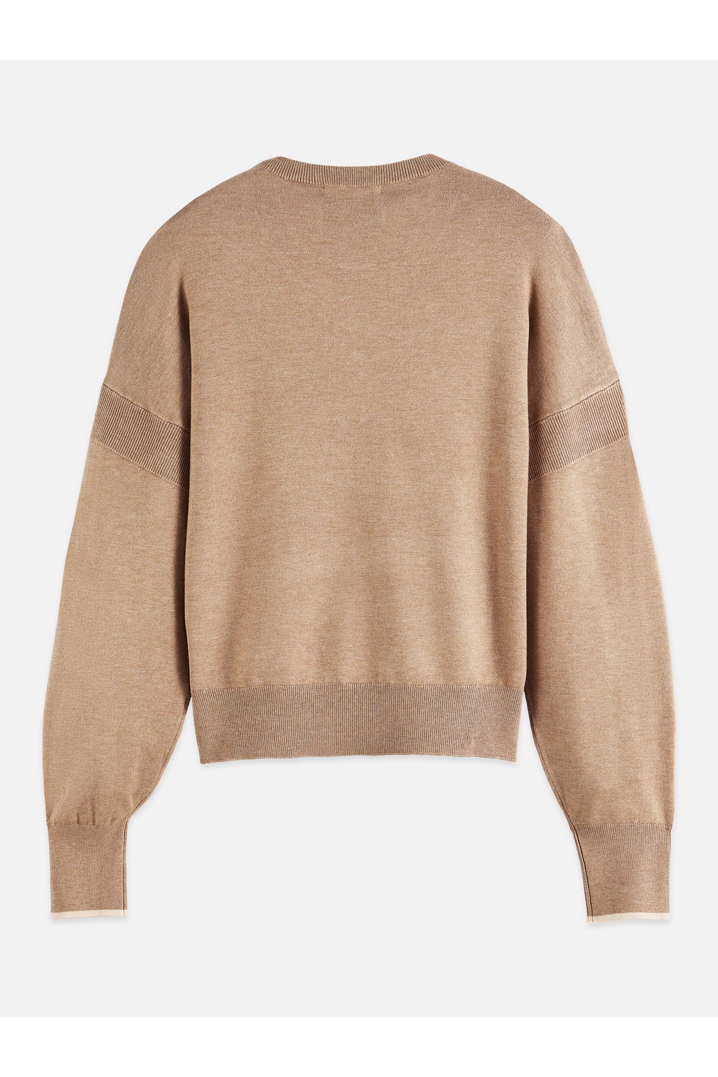 V-NECK RELAXED PULLOVER AMPHORA MELANGE 2