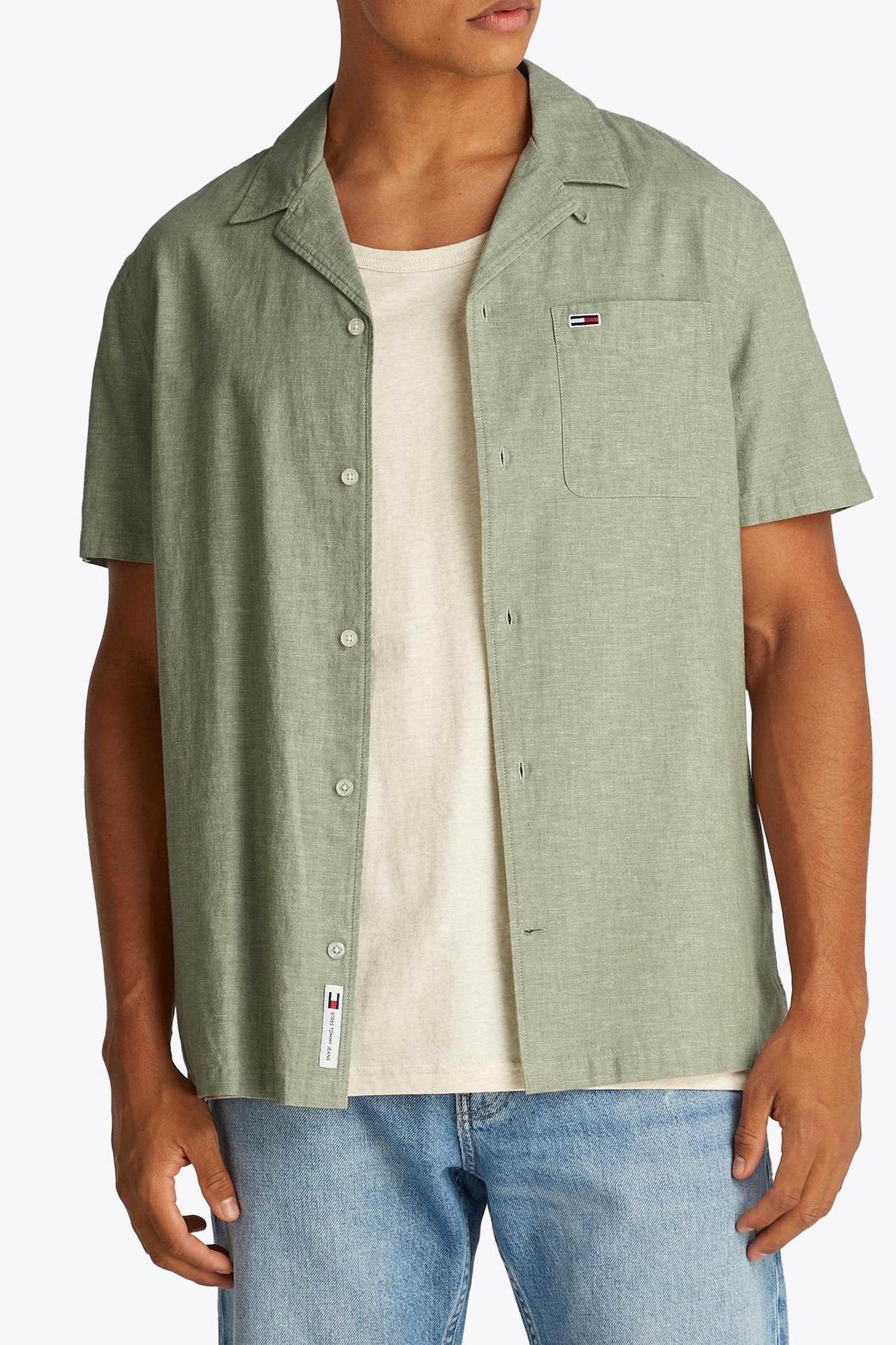 TJM LINEN BLEND CAMP ARUBA GREEN 1