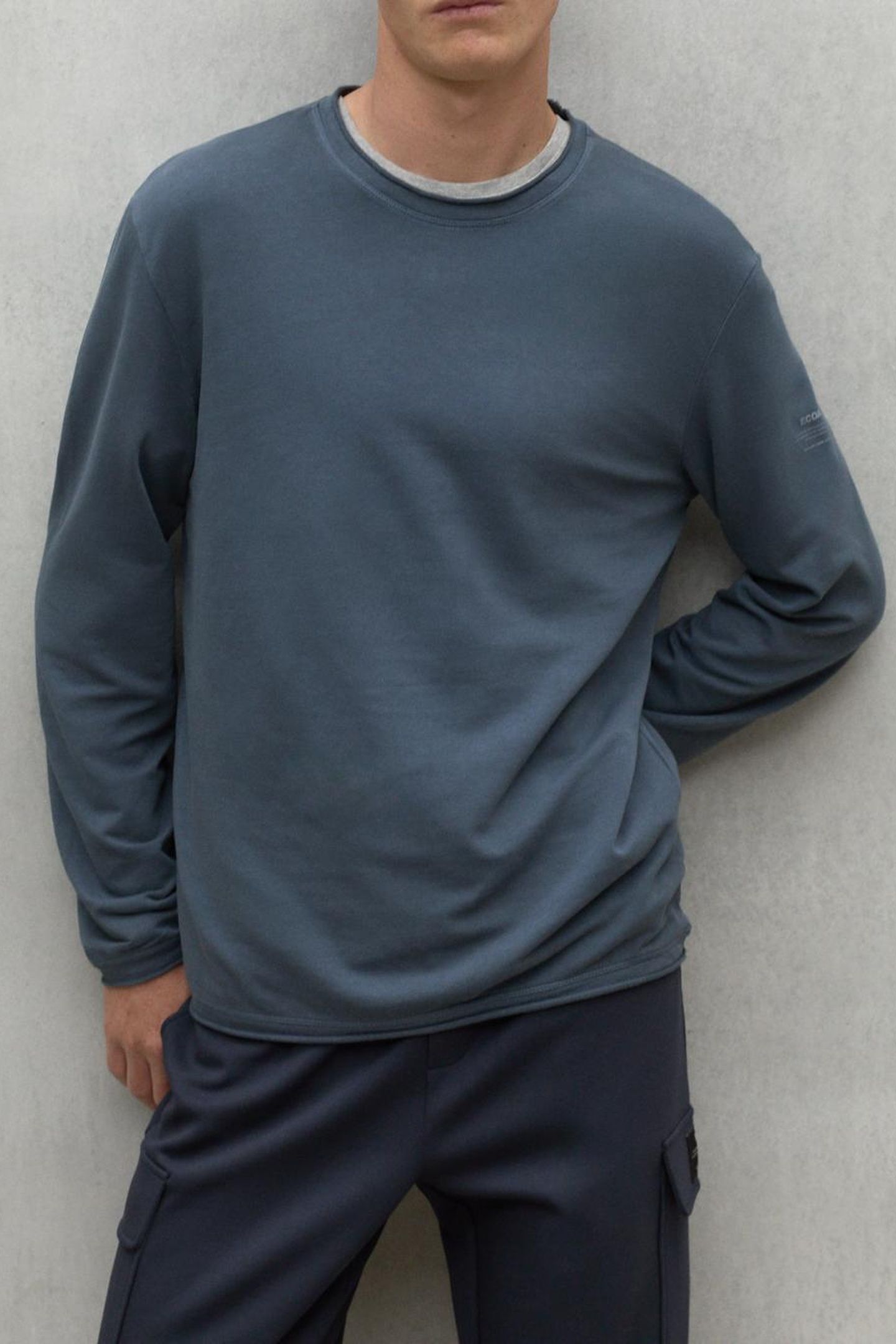NOWALF LONG SLEEVE T-SHIRT STEEL BLUE 4