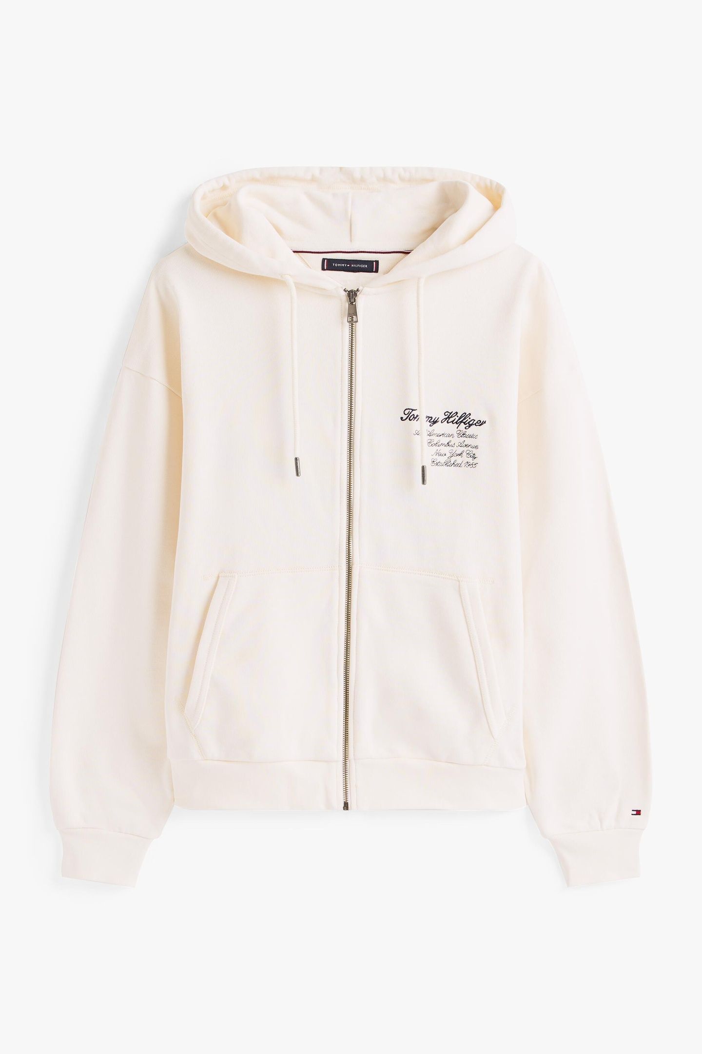 PREP ZIP THRU HOODIE IVORY PETAL 4