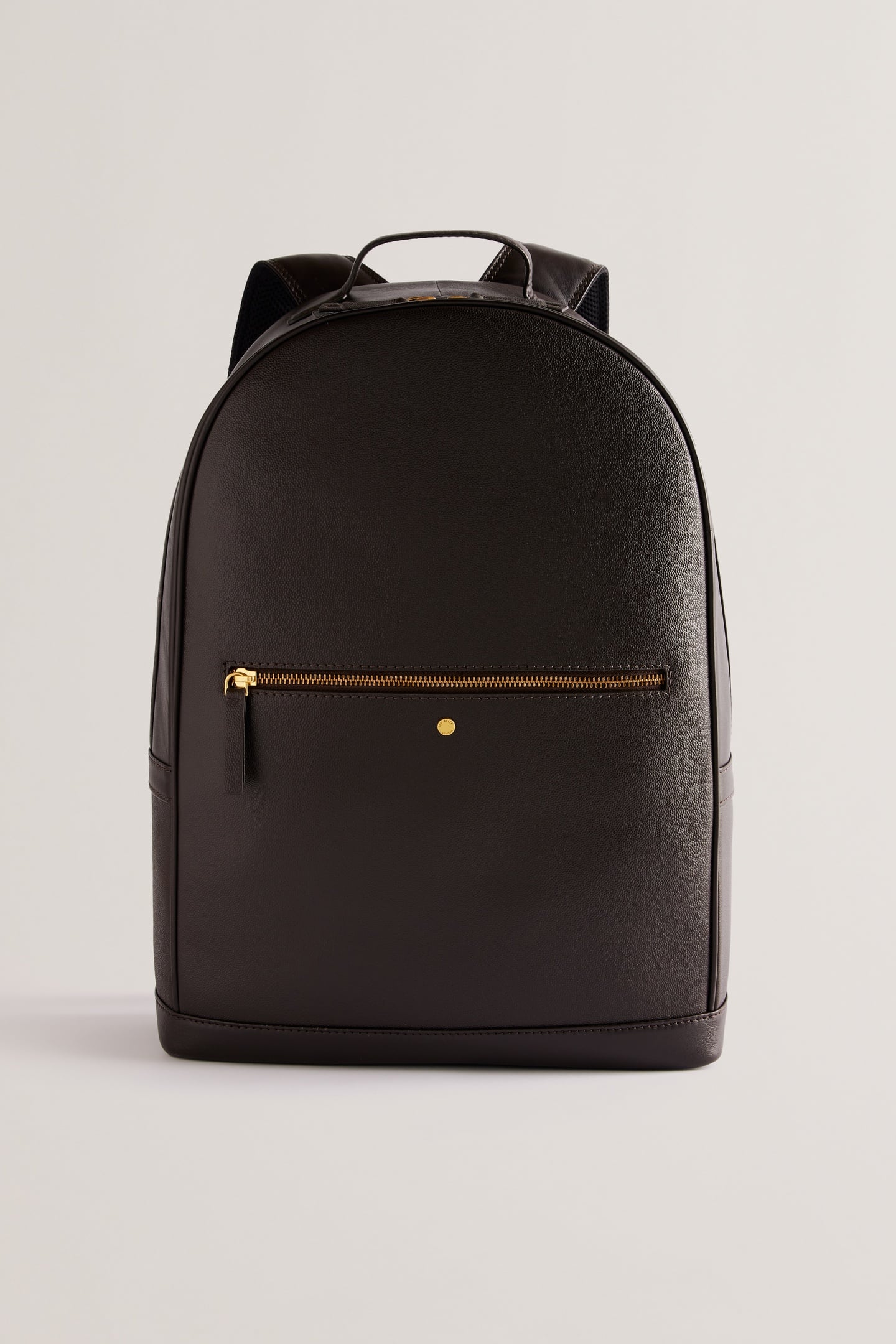 KAIDER CAVIAR TEXTURE LEATHER BACKPACK BROWN 2