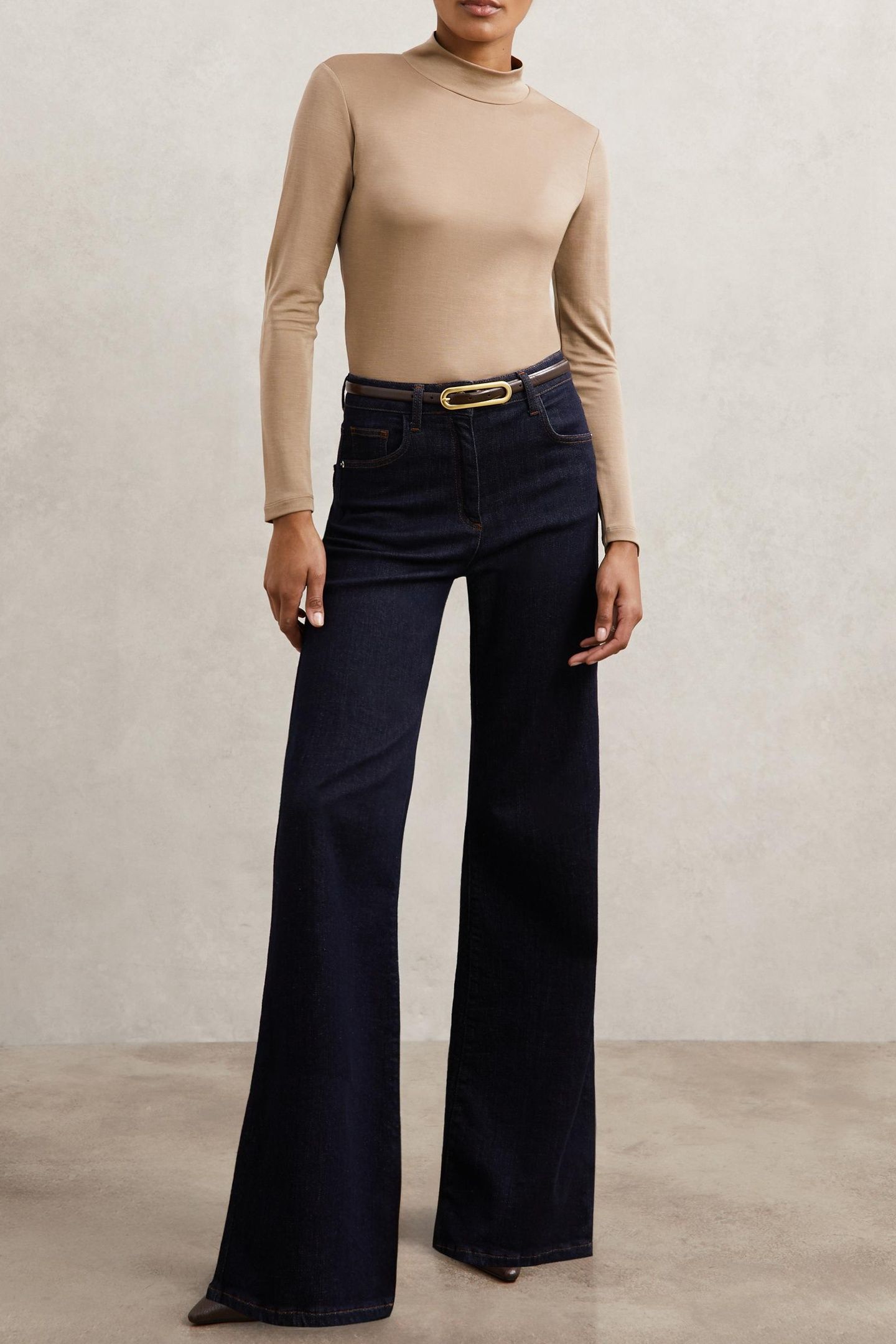 FUNNEL NECK TOP CAMEL 2
