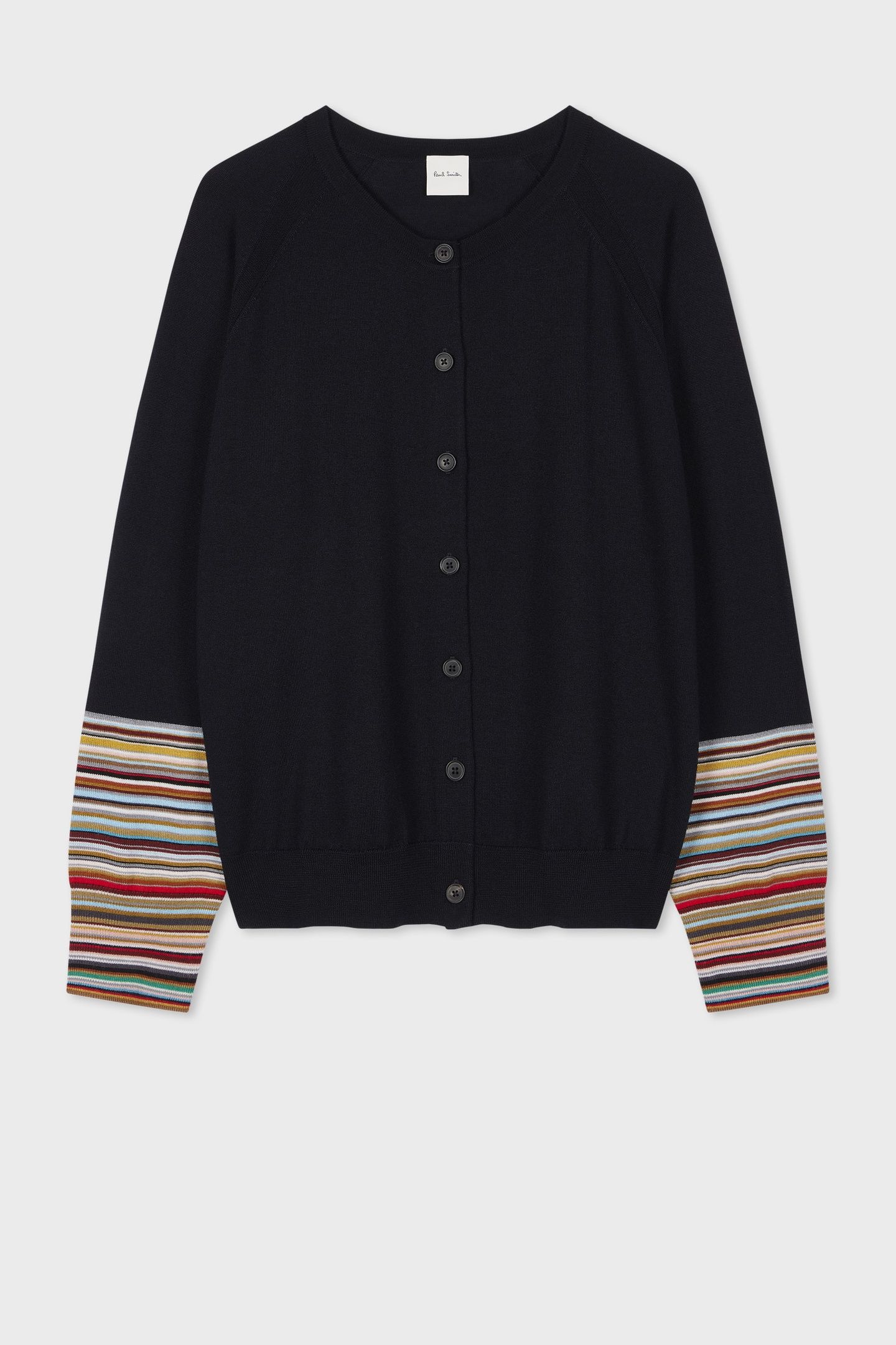 WOMENS KNITTED CARDIGAN BUTTON THRU VERY DARK NAVY 6