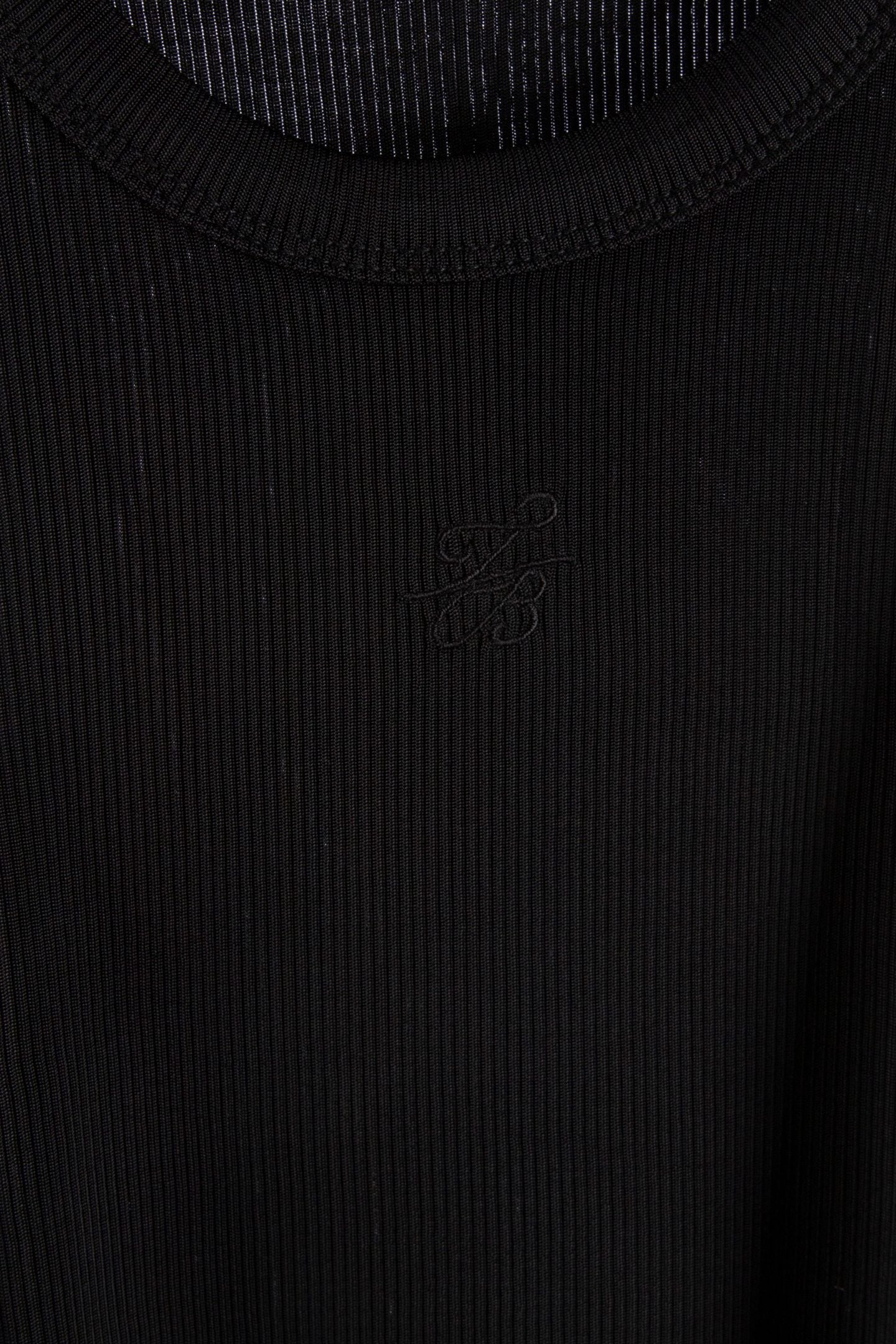 RIBBED TANK BLACK 4