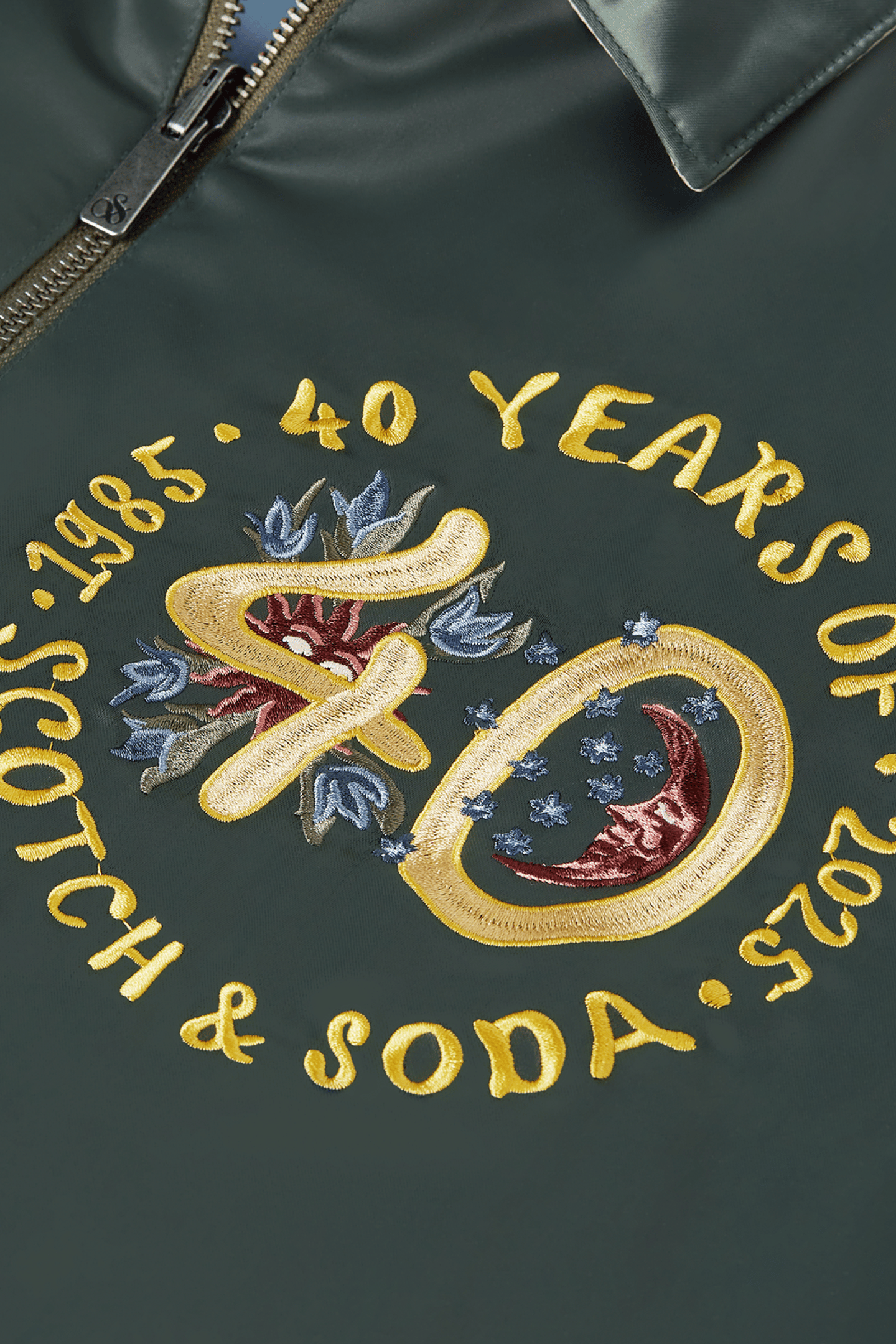 THE 40TH ANNIVERSARY SOUVENIR BOMBER JACKET DARK GREEN 5