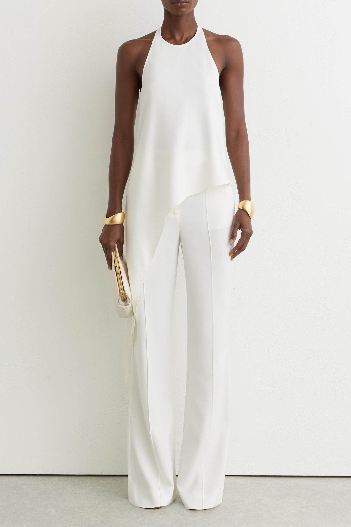 DRAPE DETAIL OCCASION TOP IVORY 1