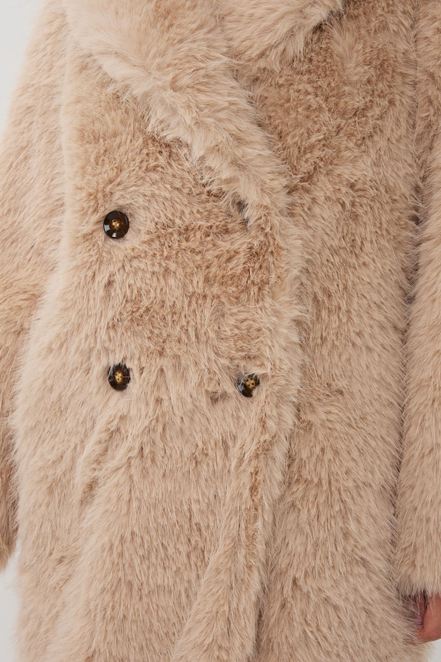 COAT HAIRY LONG SAND 7