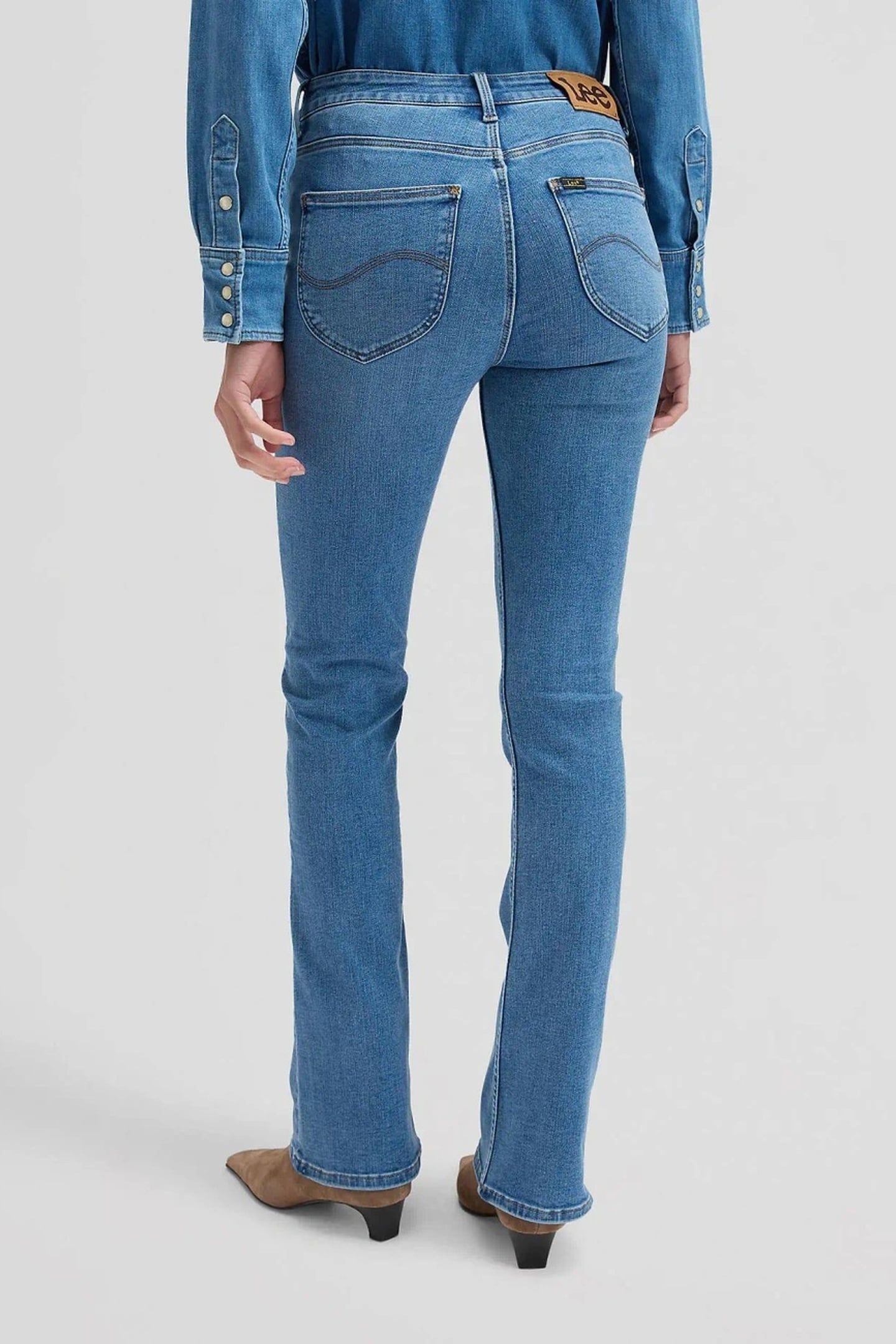 BREESE BOOT SAPPHIRE POND HIGH RISE BOOTCUT JEANS DENIM BLUE 2