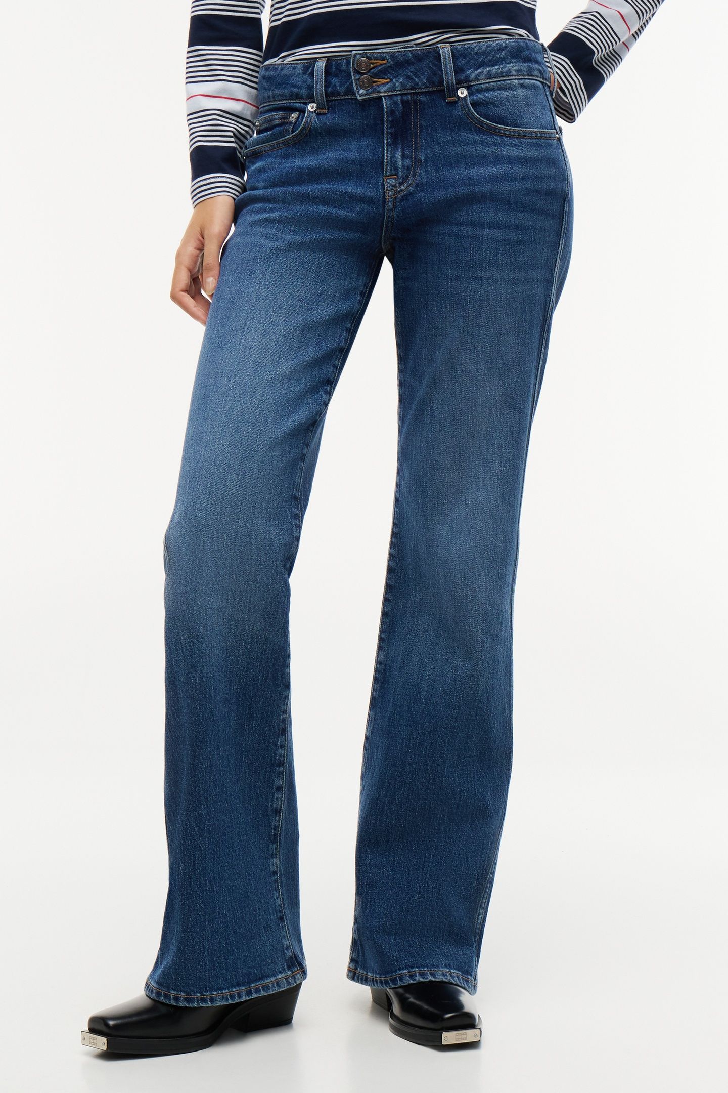 SIA LOW RISE BOOTCUT JEANS DENIM 1