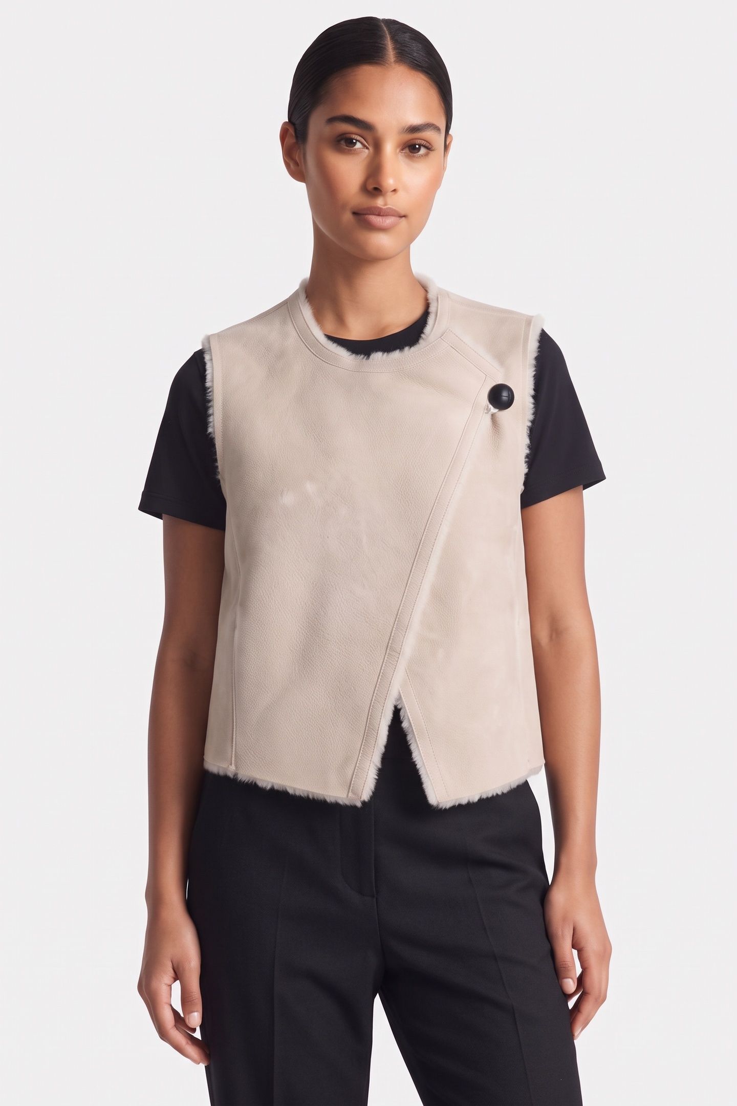 CASSYLIA VEST ECRU 1