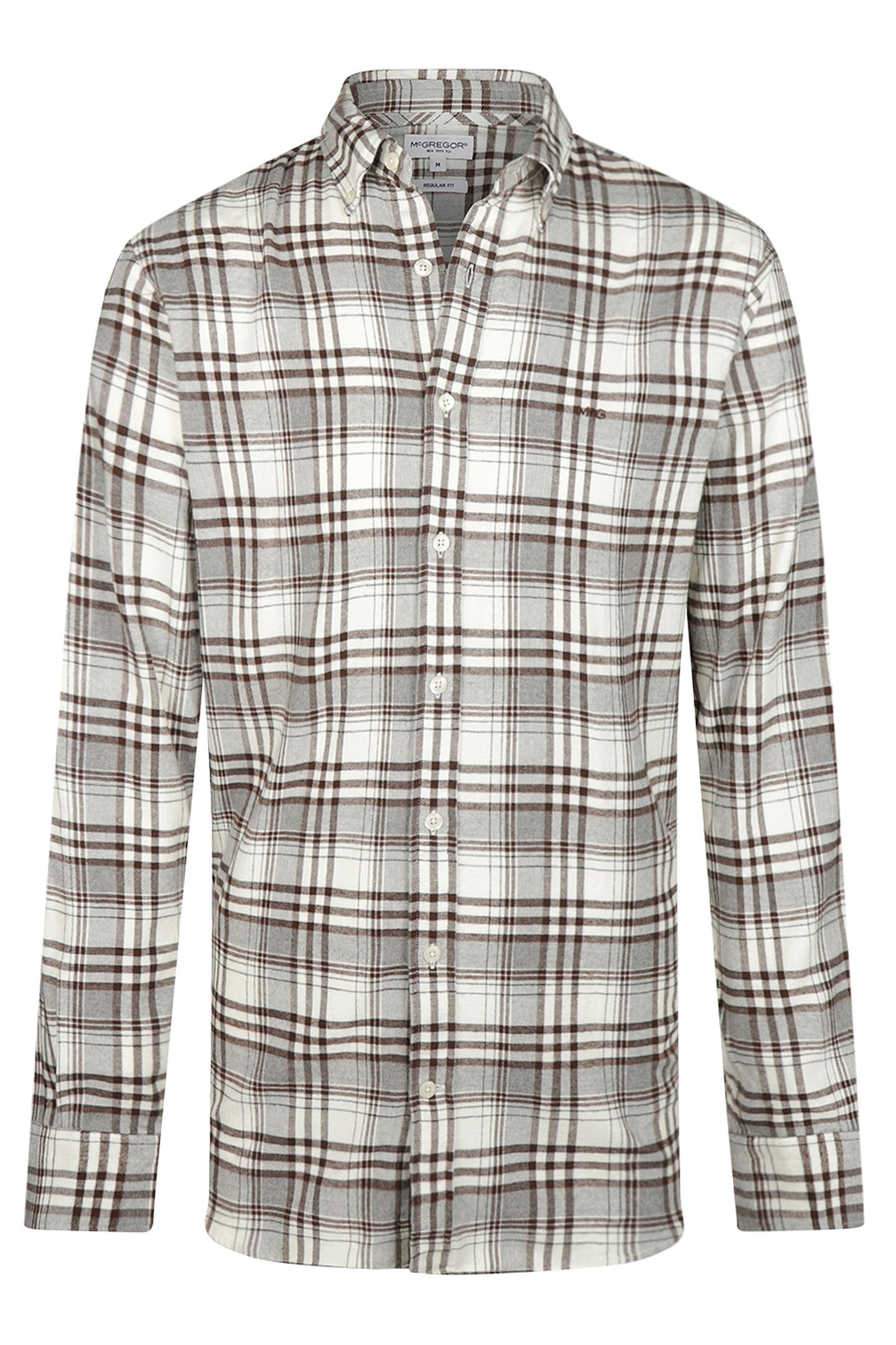 FLANNEL CHECK SHIRT #4 CHOCOLATE BROWN 3
