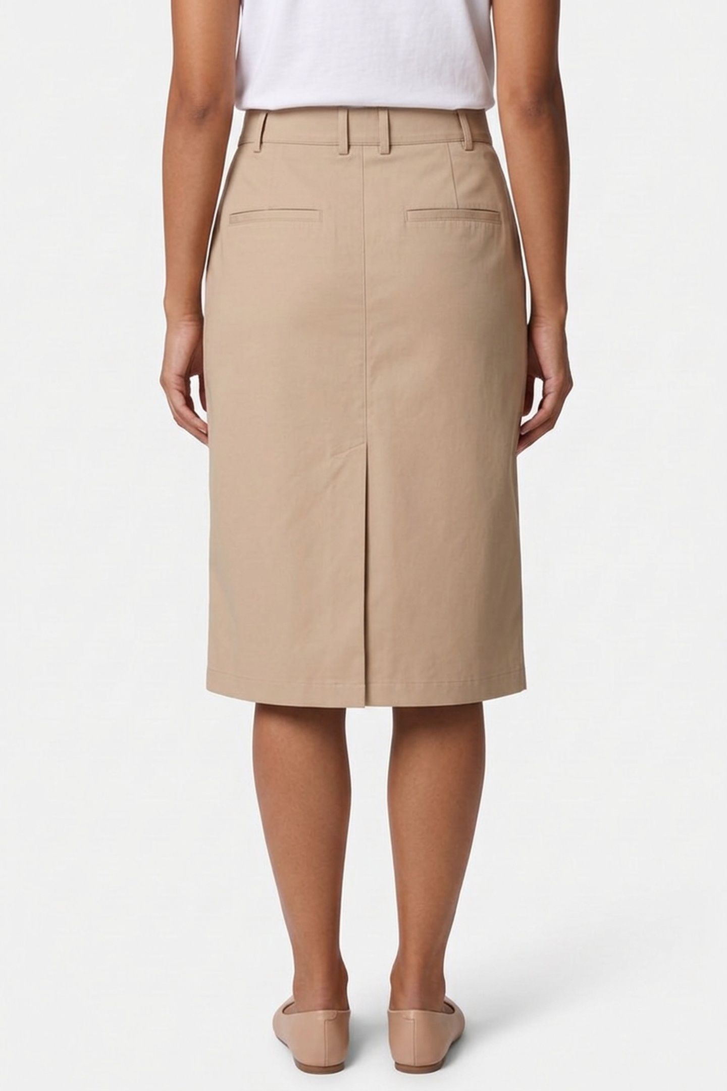 SKIRT STRAIGHT BEIGE 2
