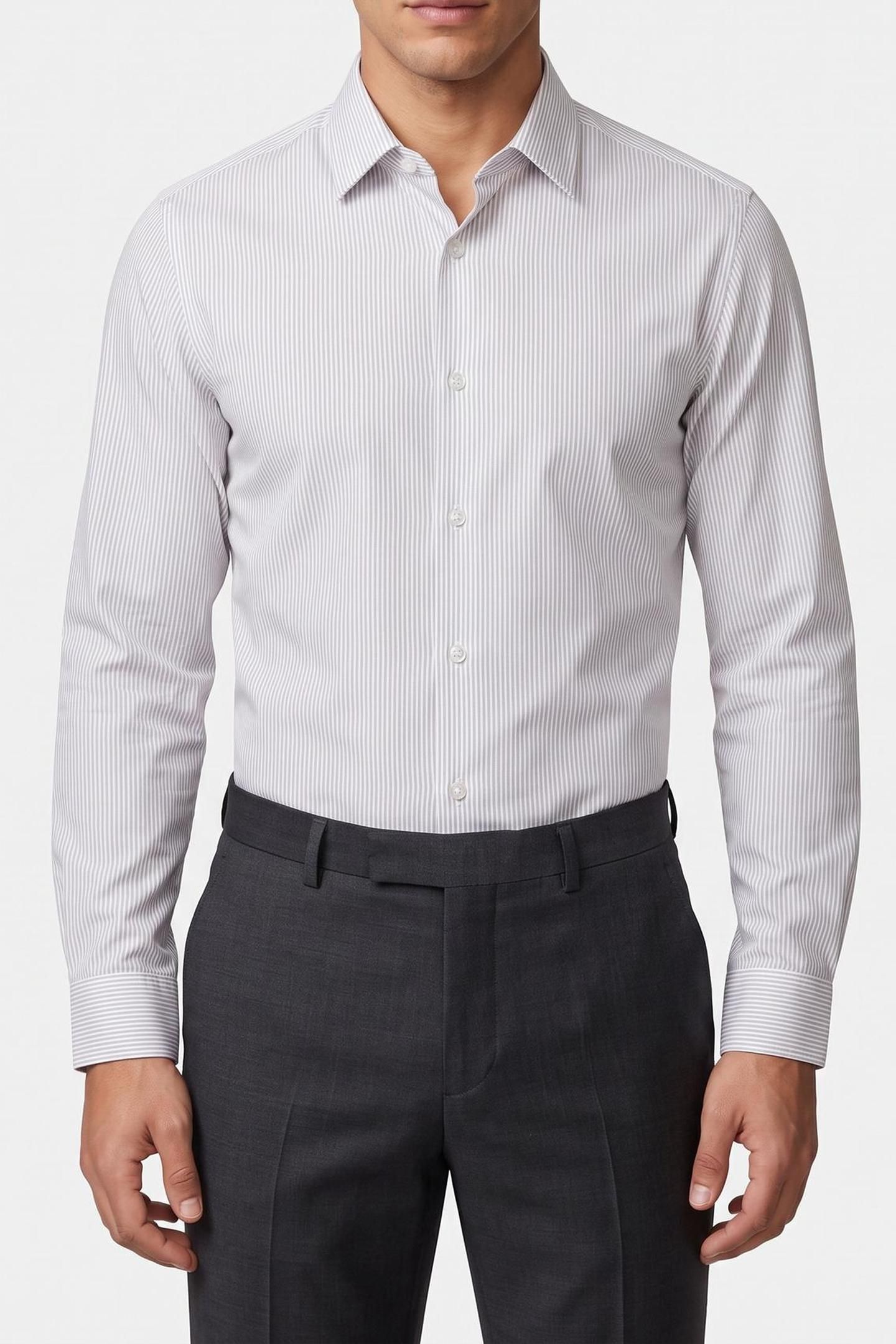 SLIM MID TWILL SHIRT FOREST 1
