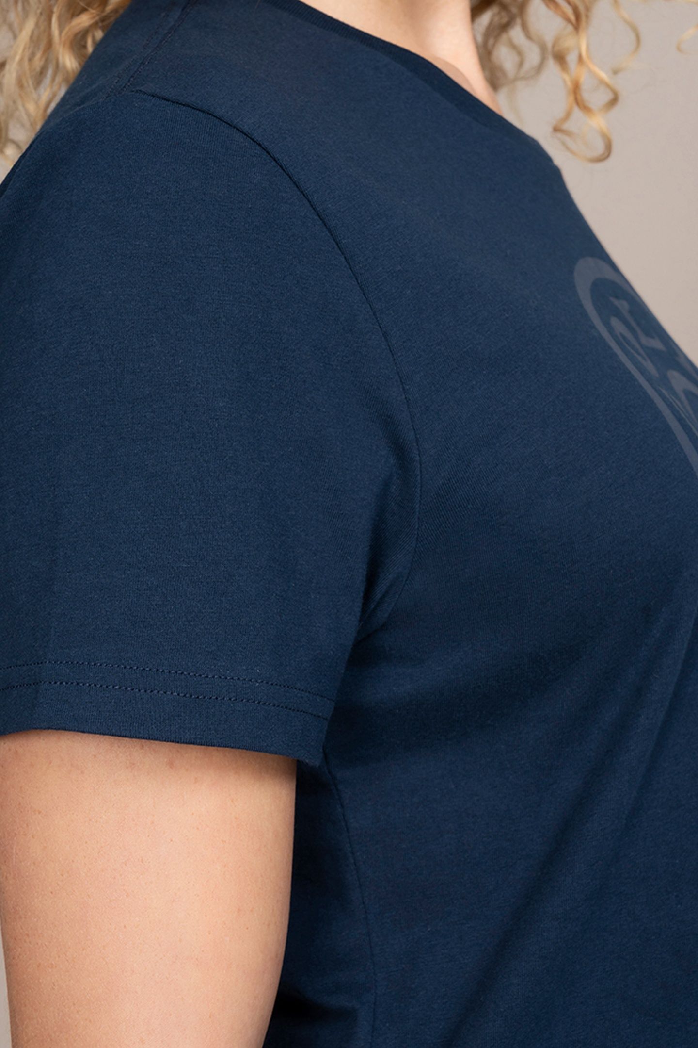WEIGHT PLATE WOMEN'S RELAXED TEE NAVY 4