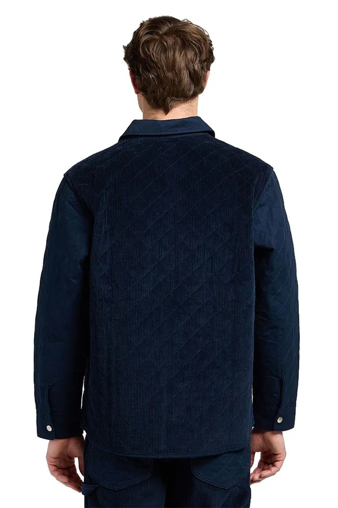 MIXED MEDIA OVERSHIRT RIVET NAVY REGULAR BLUE 2