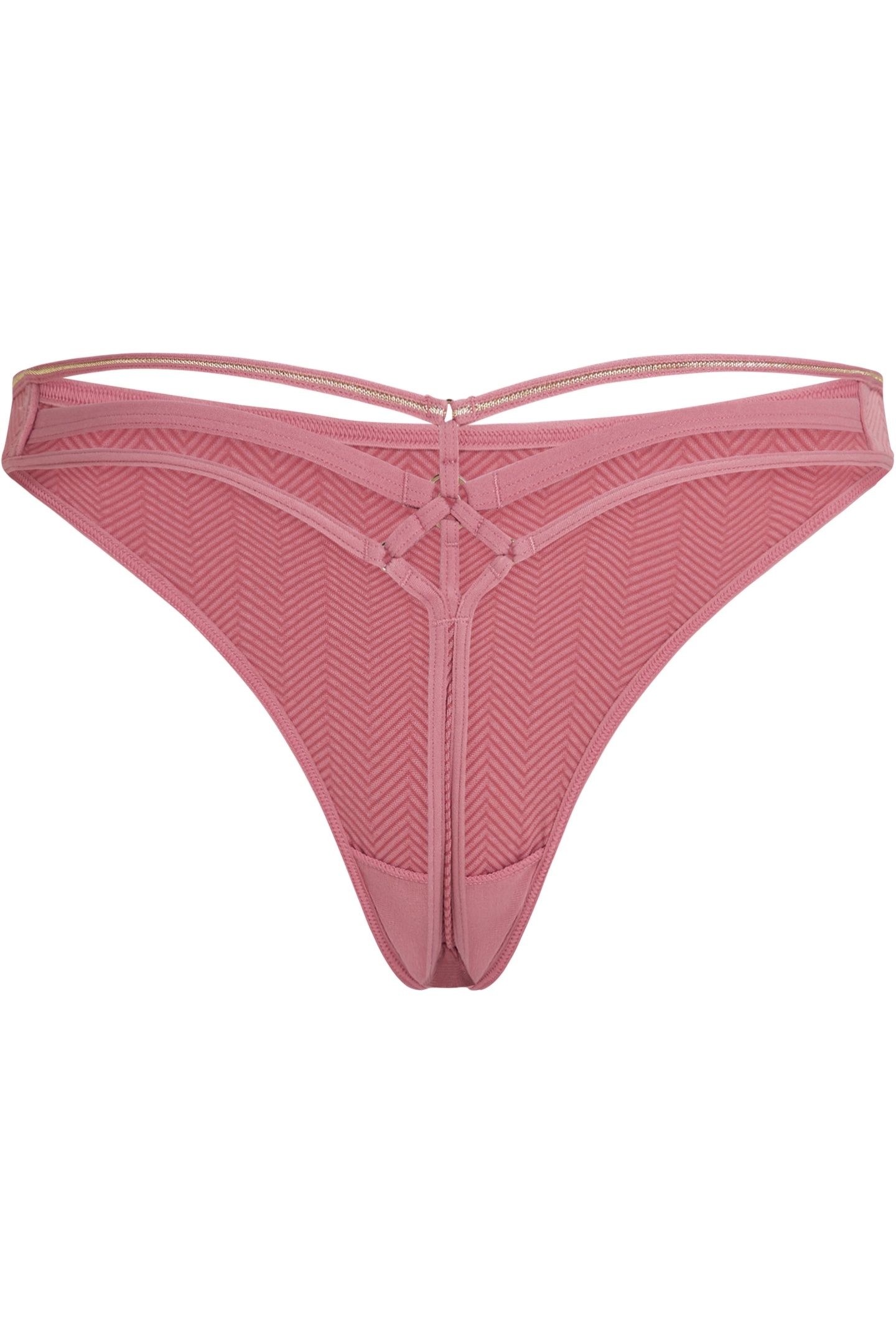 SPACE ODYSSEY ROSE AND GOLD THONG 4