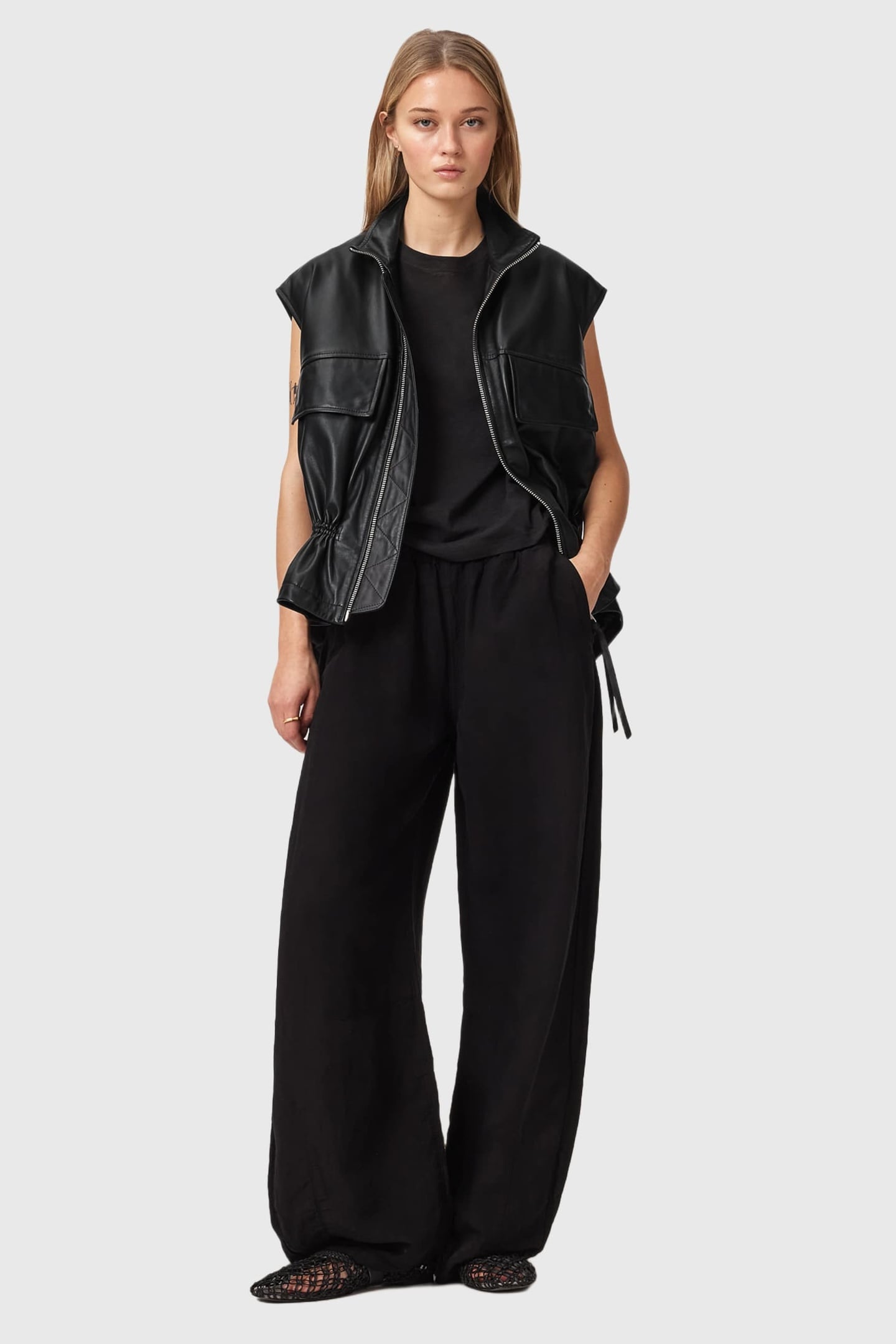 FLOR GILET BLACK 3
