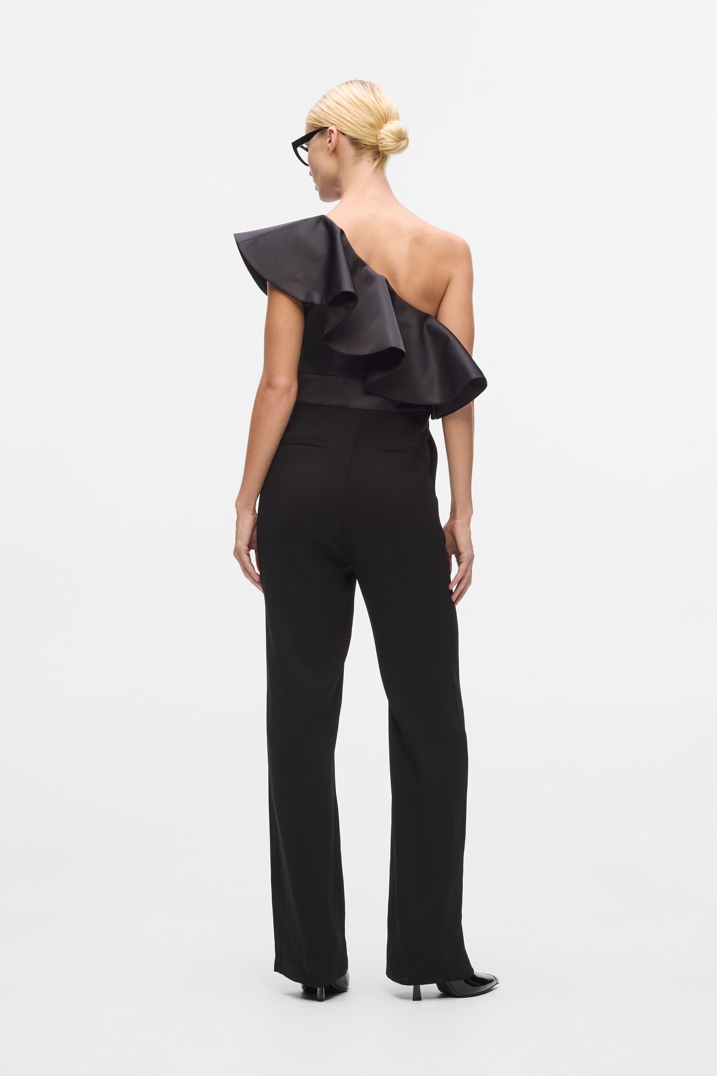 FRILL EVENING JUMPSUIT BLACK 3