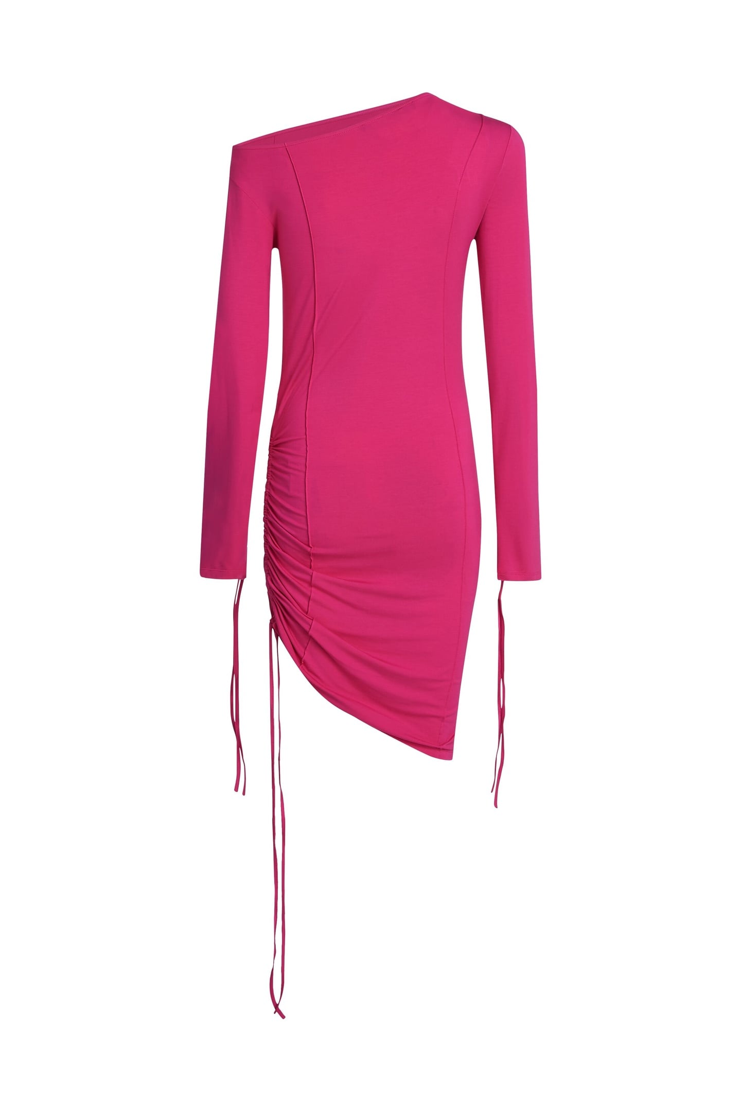 KLJ OFF SHOULDER JERSEY DRESS VERY BERRY 5