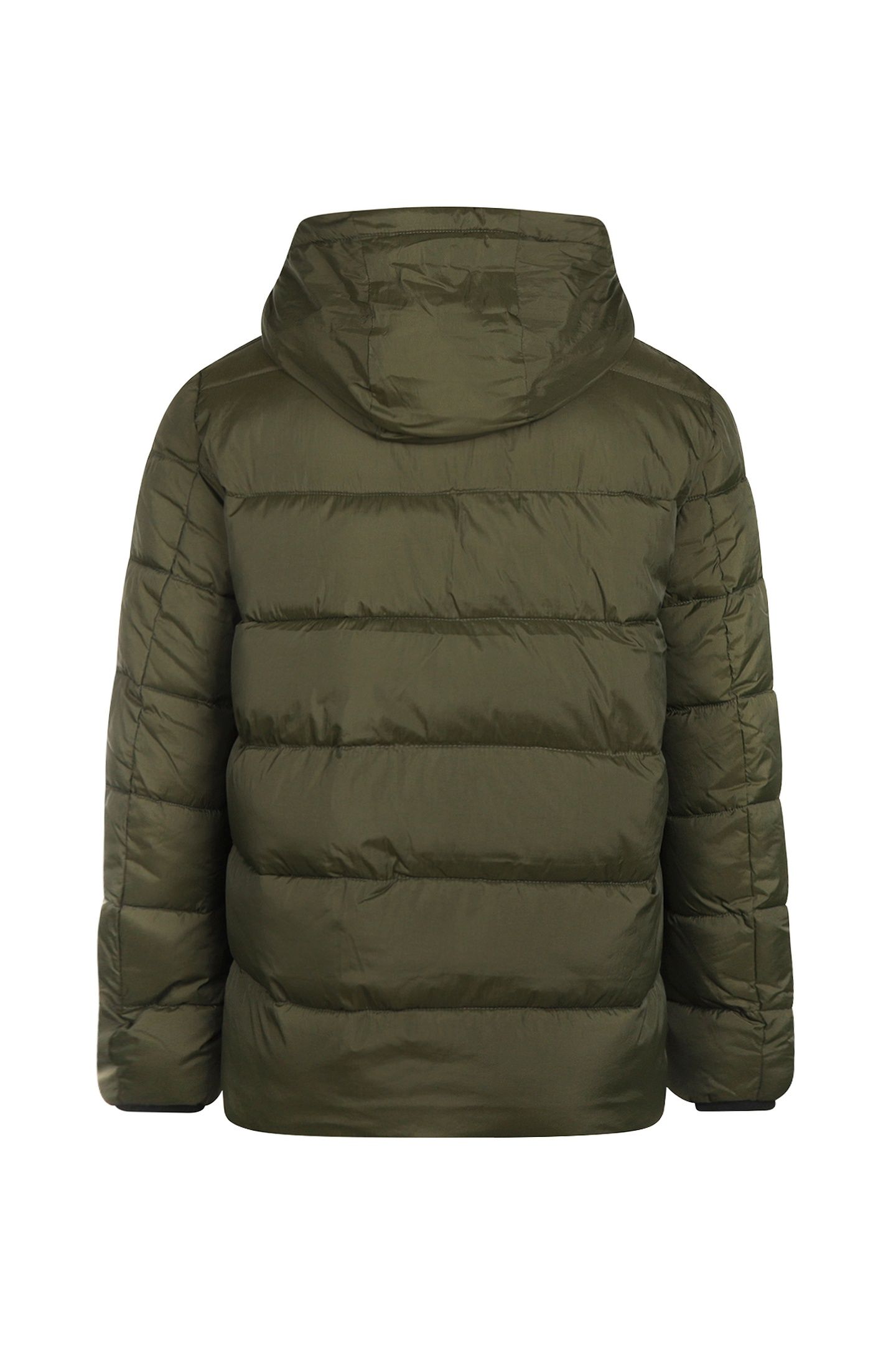 HOODED BOMBER JACKET DARK OLIVE 4