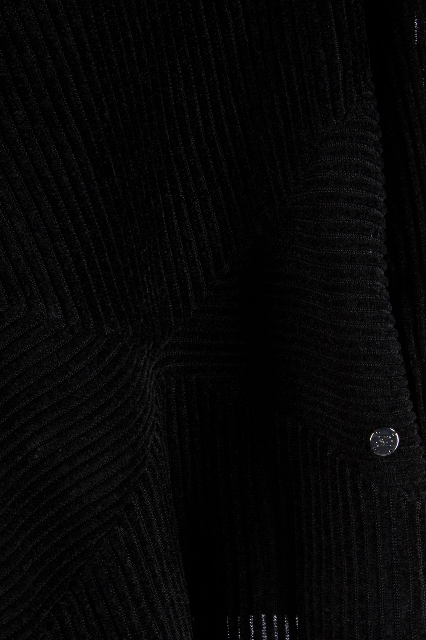 ELEGANT FLOCK MOCK NECK BLACK 4