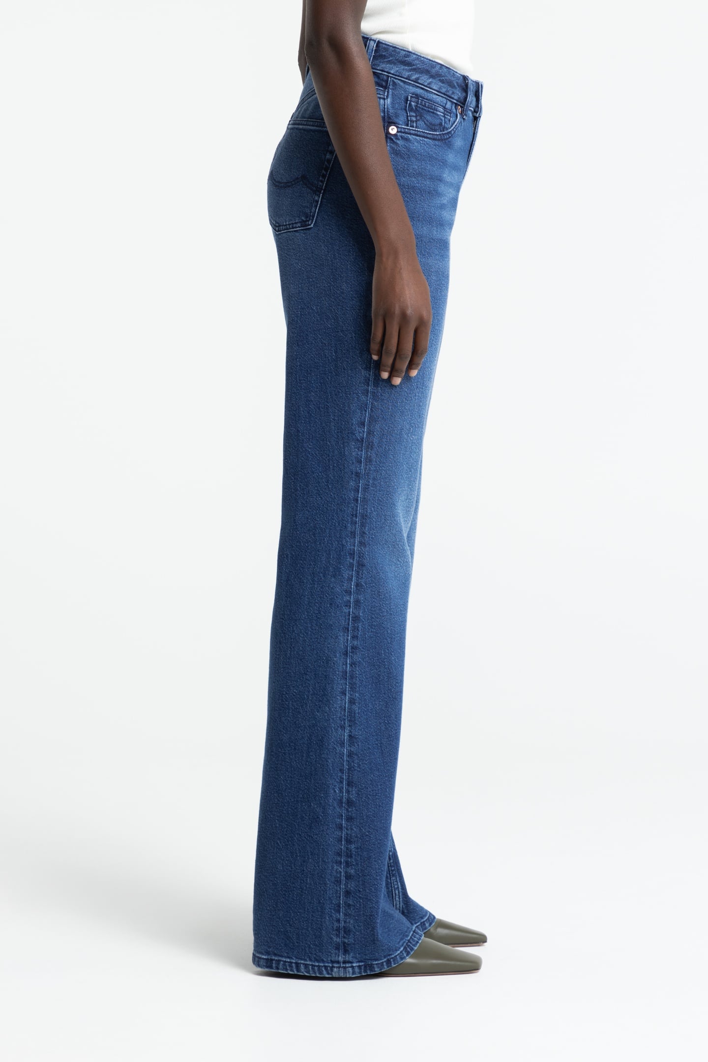 KUKIKO JEANS COTTON FLEX MID BLUE 3