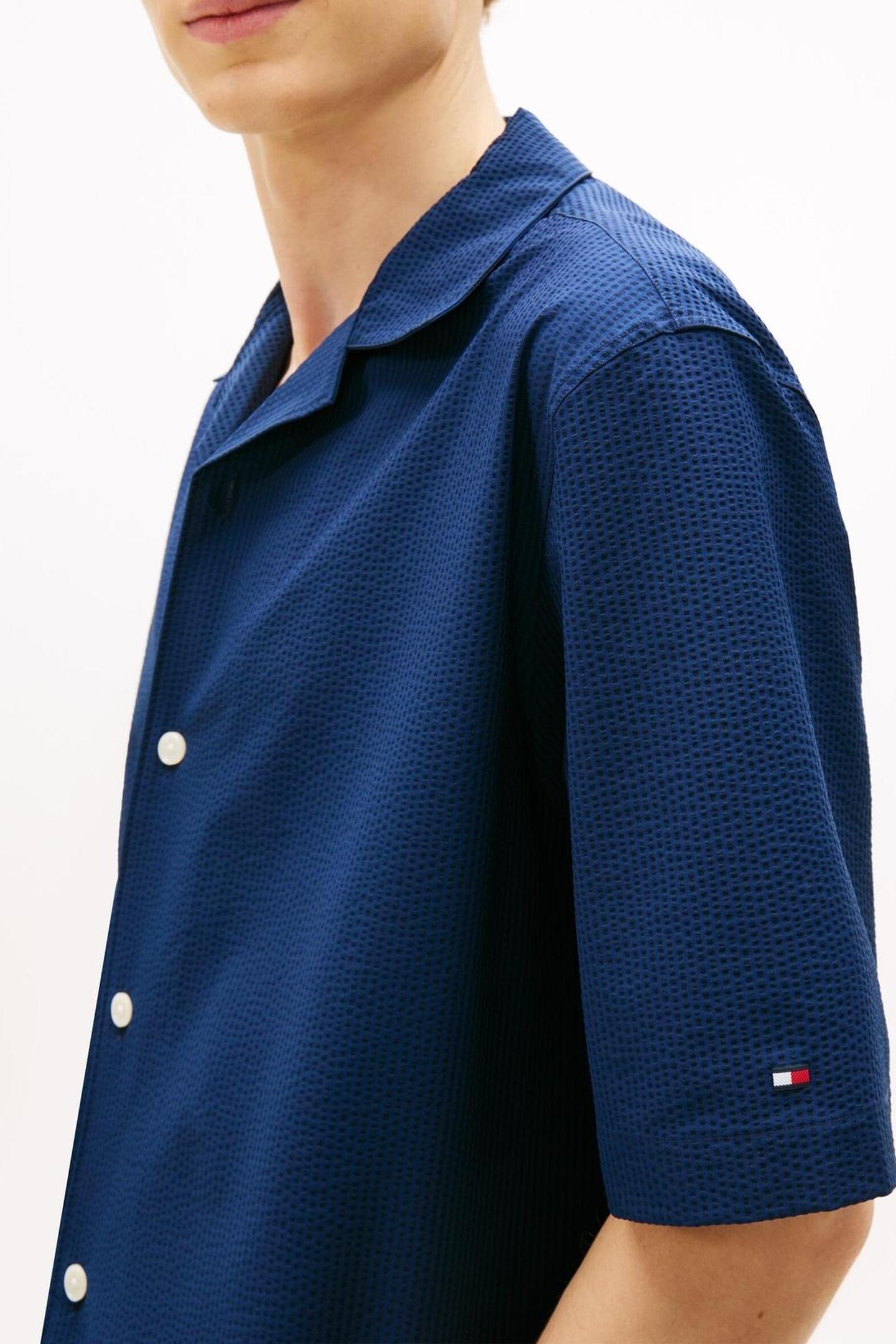 PERFORMANCE SEERSUCK CARBON NAVY/BLACK STRIPE 4