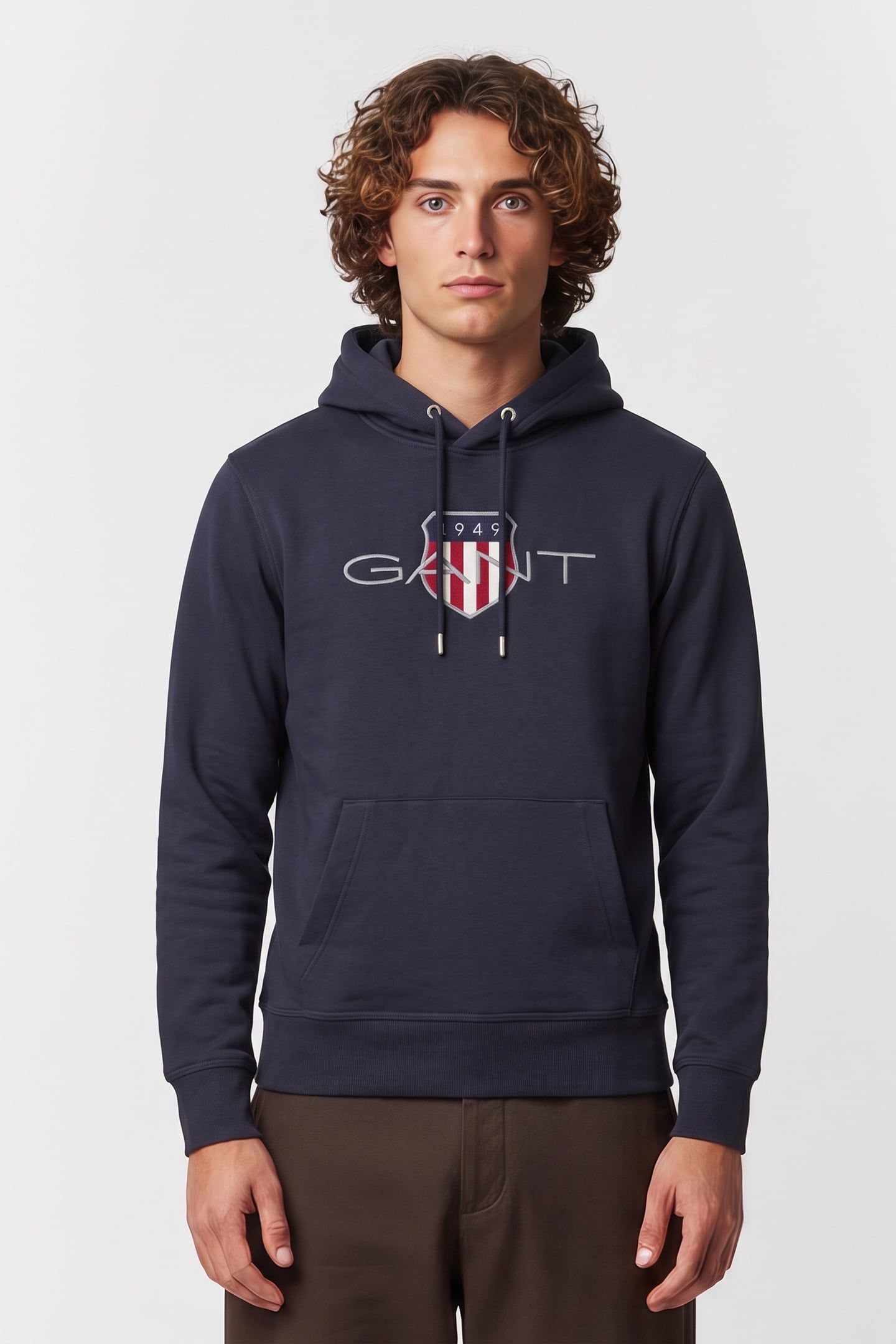 REG ARCHIVE SHIELD HOODIE EVENING BLUE 1