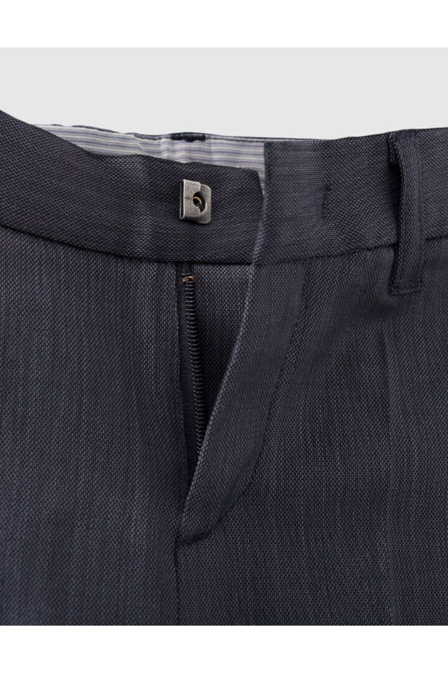 BOYS' NAVY SEMI_PLAIN SUIT TROUSERS 4
