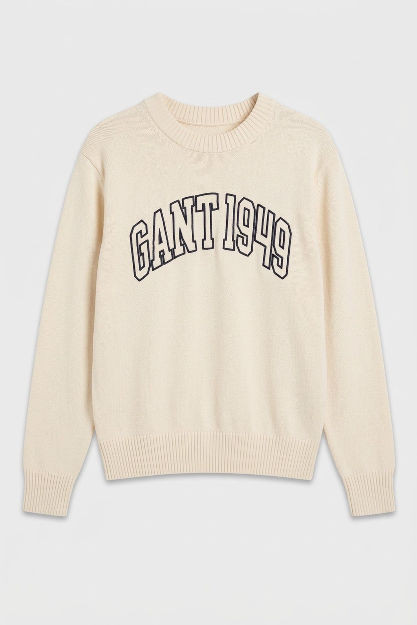 GRAPHIC COTTON C-NECK CREAM 3