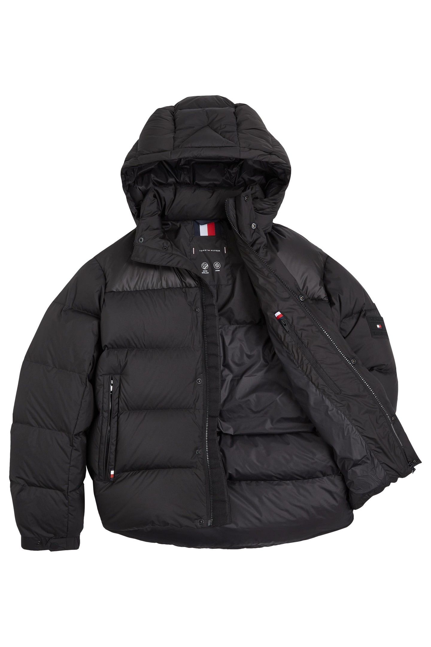 MIX DOWN HOODED PUFFER BLACK 3