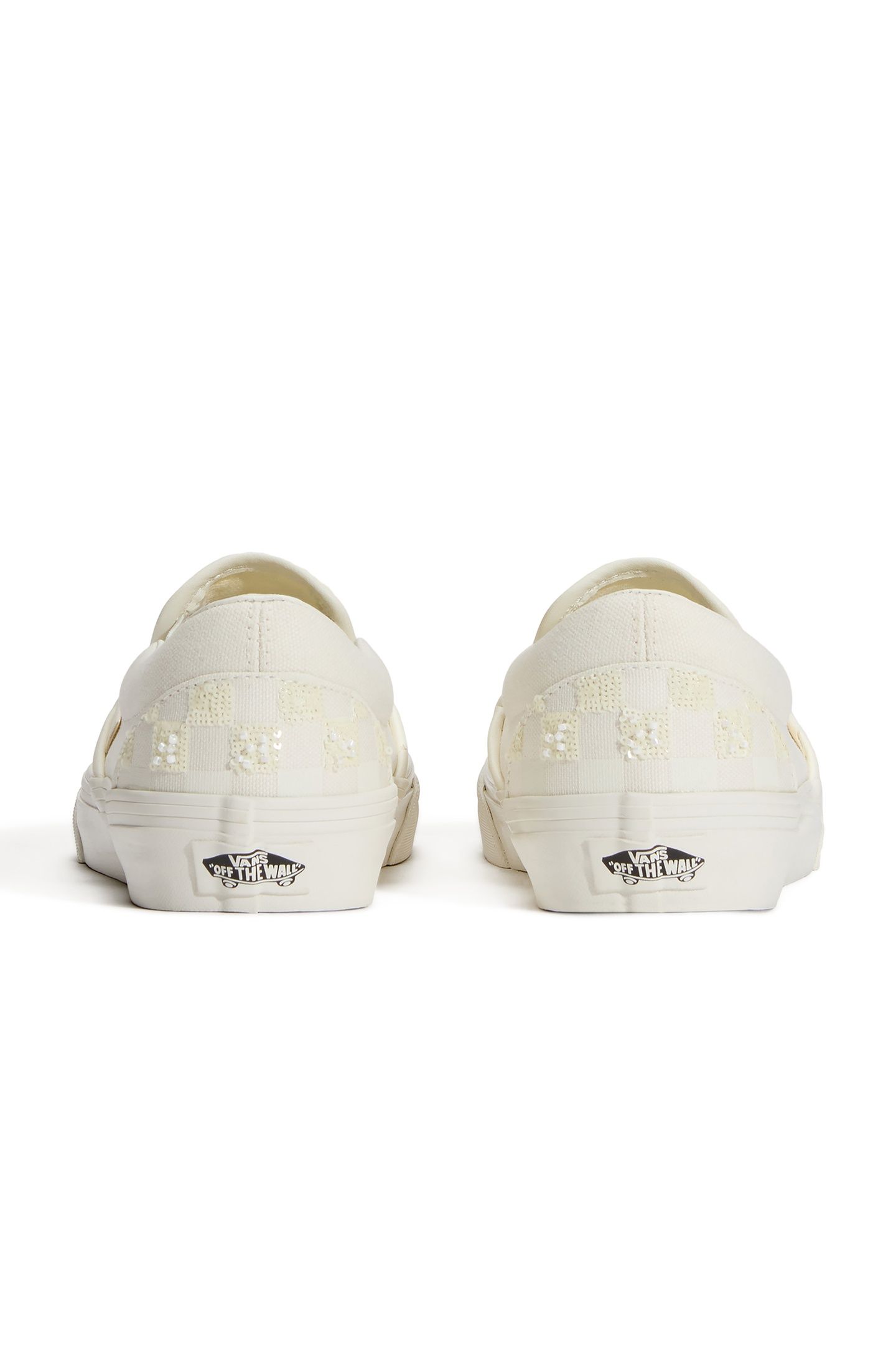 UNISEX CLASSIC SLIP-ON BEADED WHITE CHECKERBOARD 3