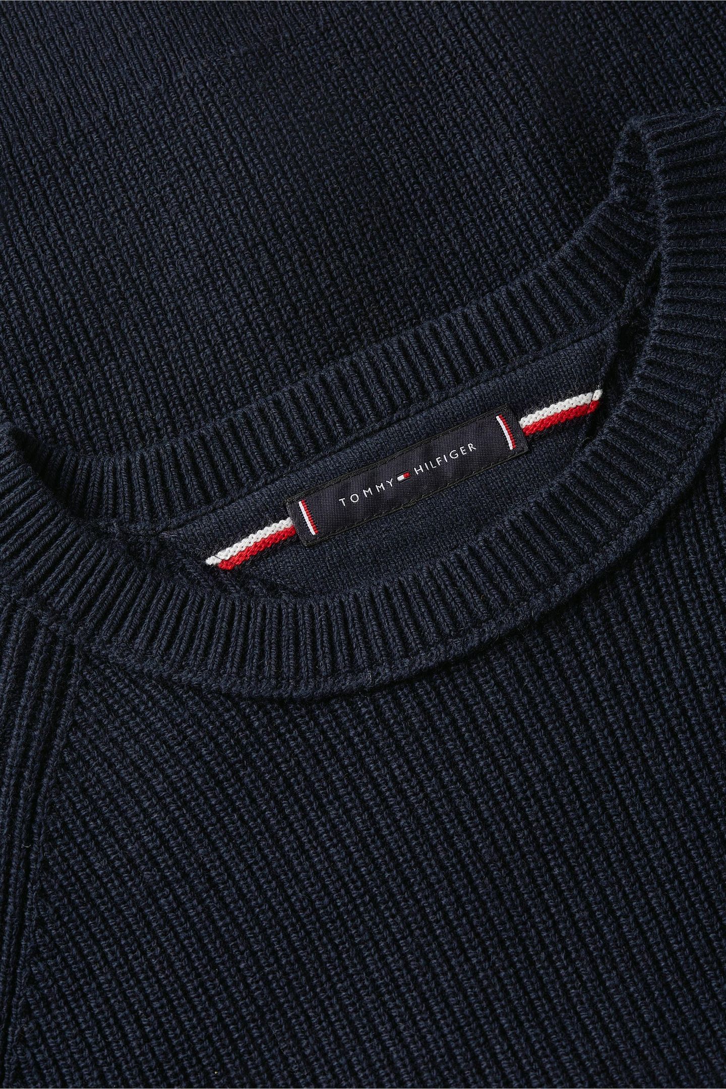 FISHERMAN RIB CREW NECK DARK NIGHT NAVY 7