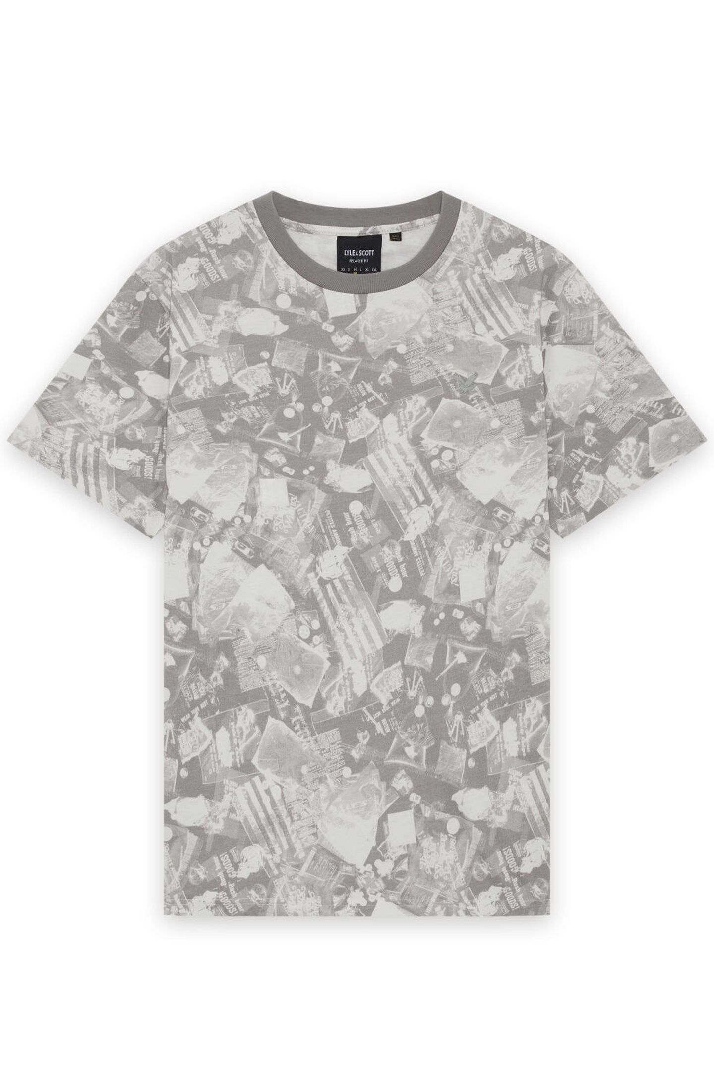 INDUSTRIAL PRINT T-SHIRT COLD GREY 4