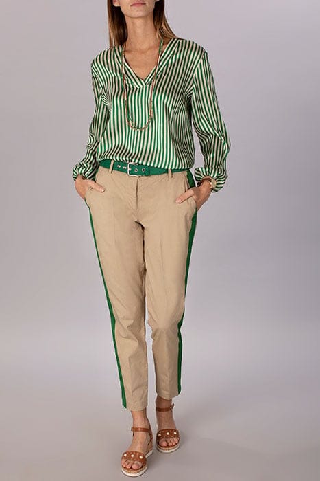 CLASSIC COTTON PANTS BROWN 5